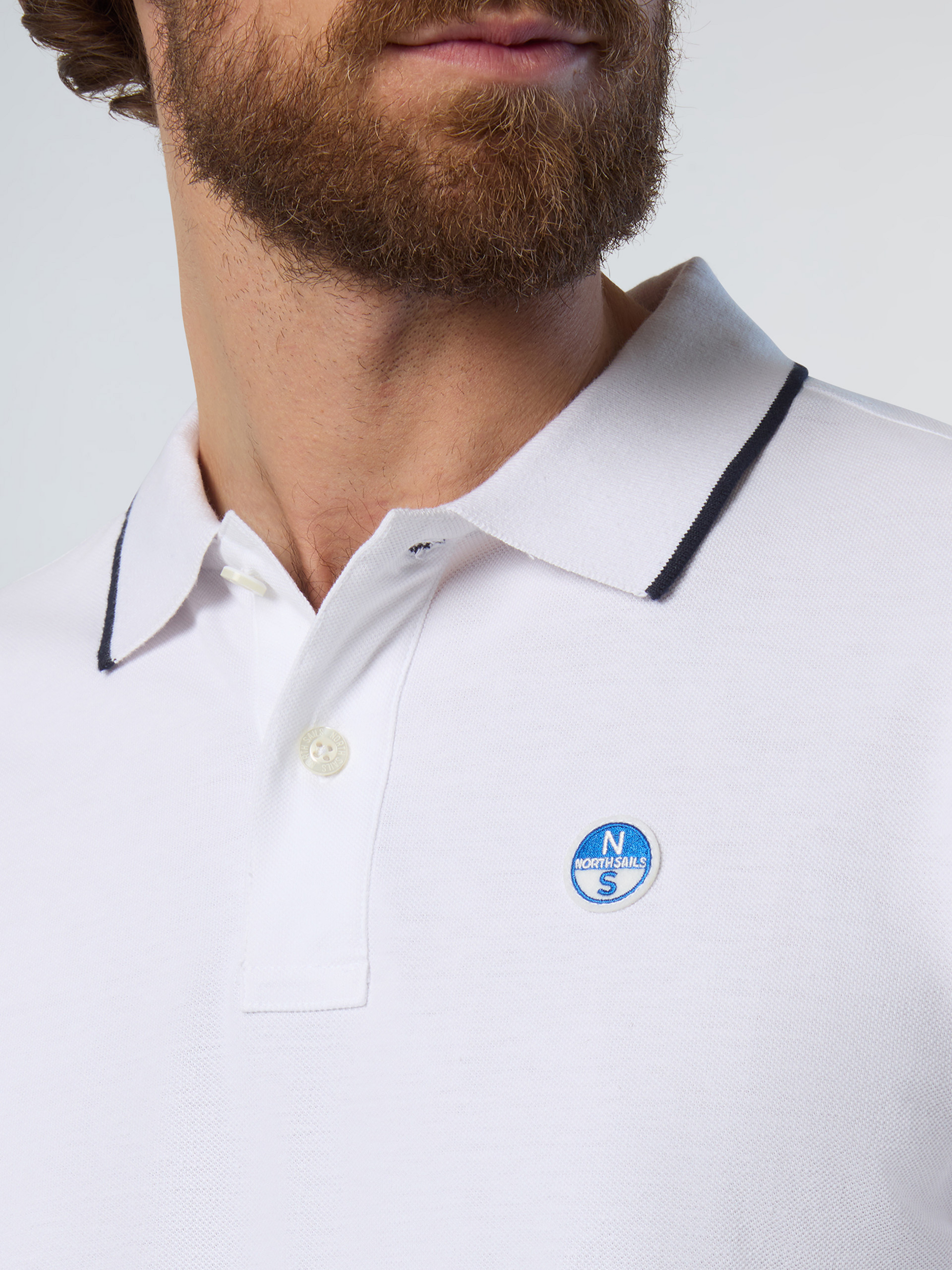 NORTH SAILS, North Sails Polo Shirt Long-sleeved With Logo Collar