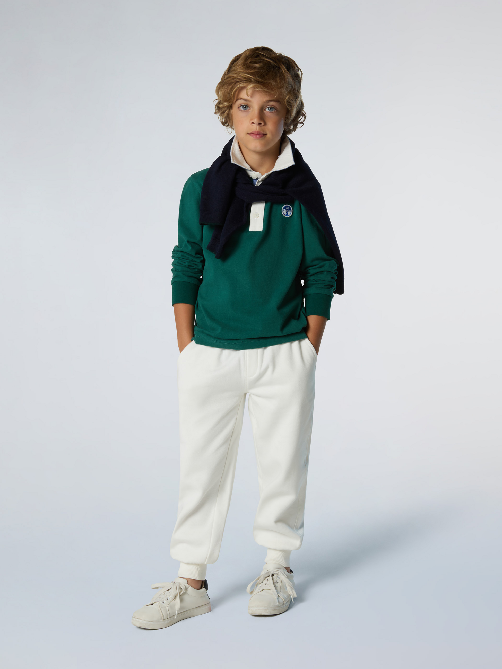 NORTH SAILS, North Sails Polo Shirt Long-sleeved With Logo Patch