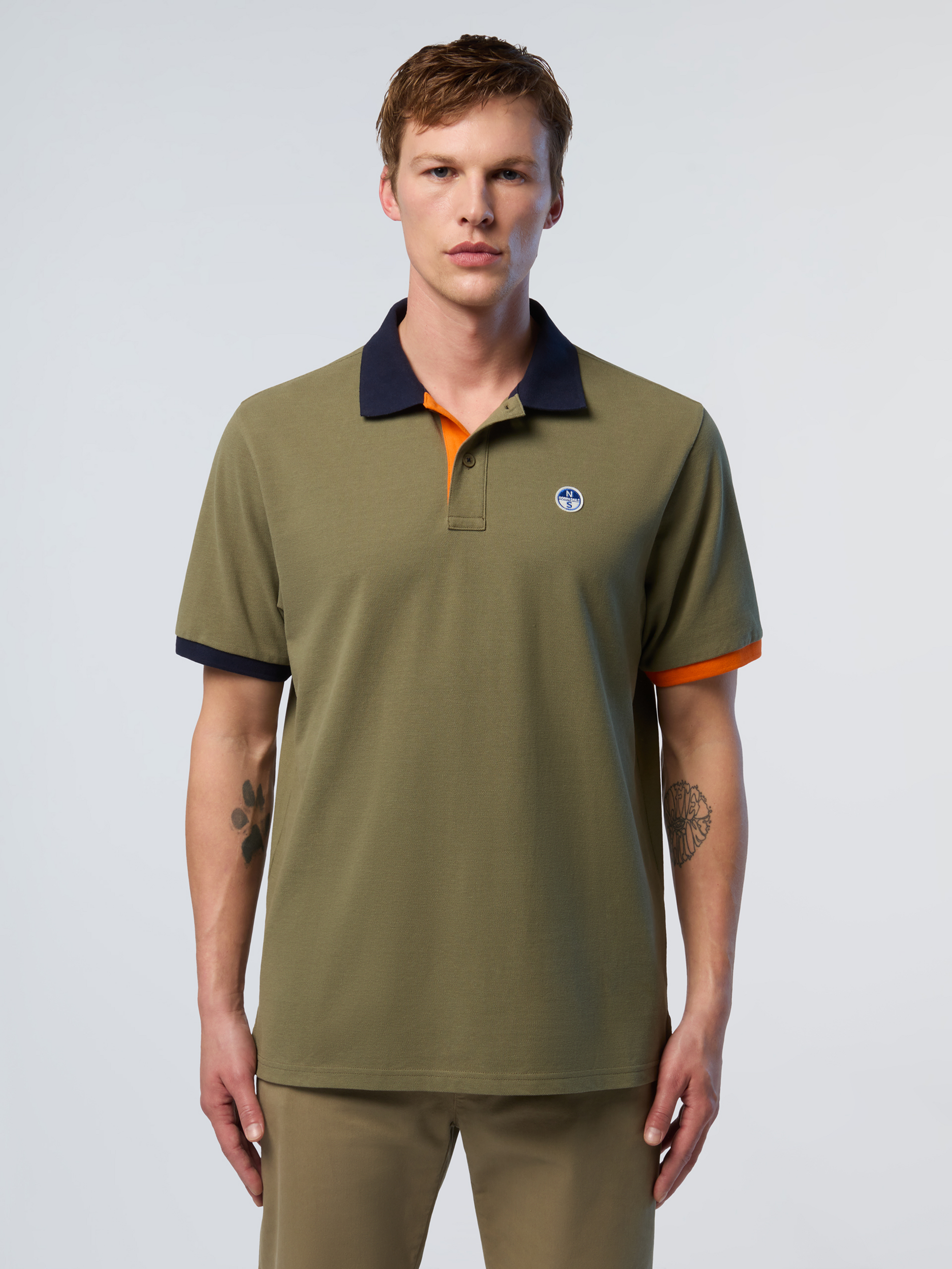 NORTH SAILS, North Sails Polo Shirt With Contrast Trims