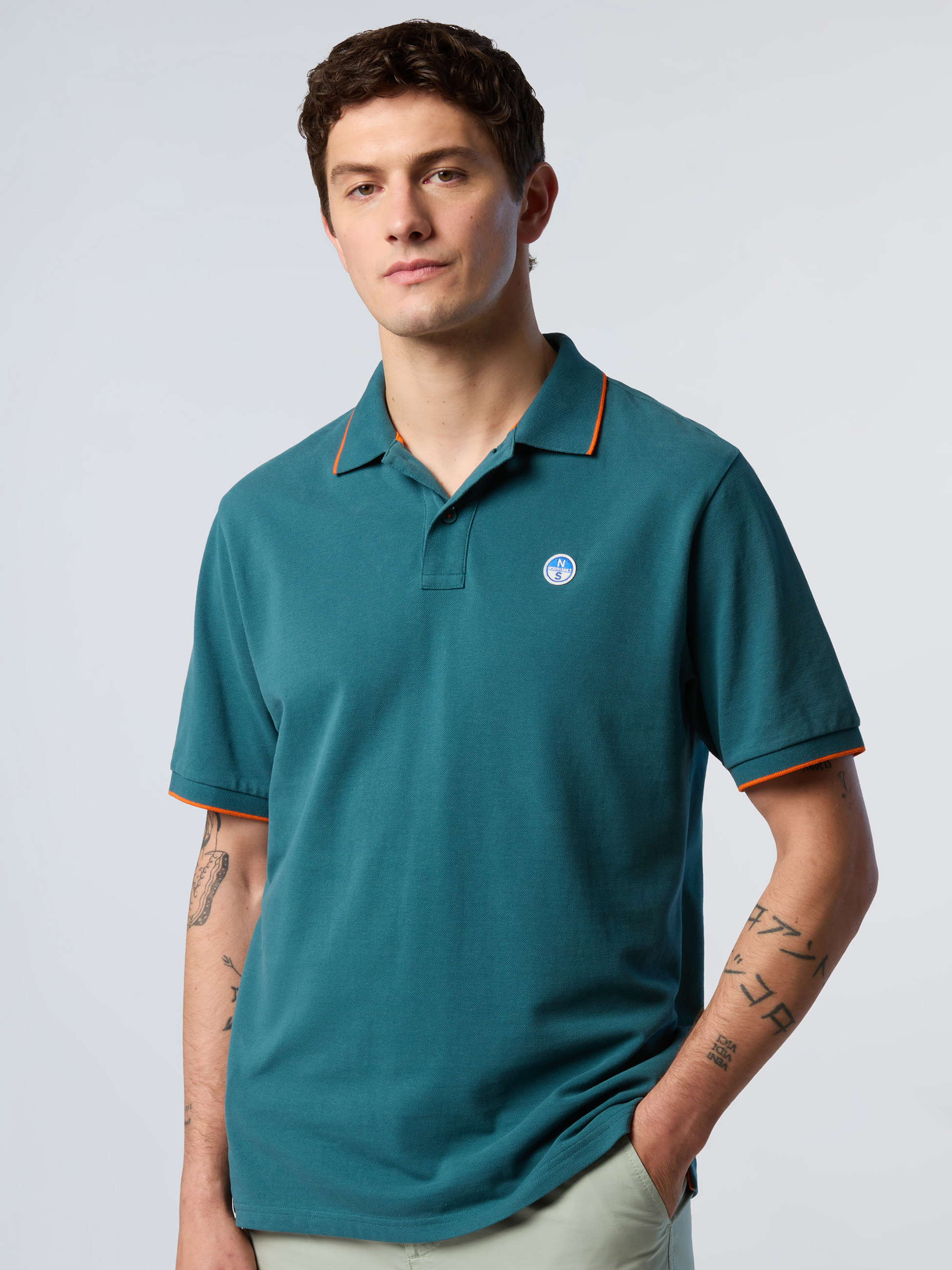 NORTH SAILS, North Sails Polo Shirt With Contrast Trims