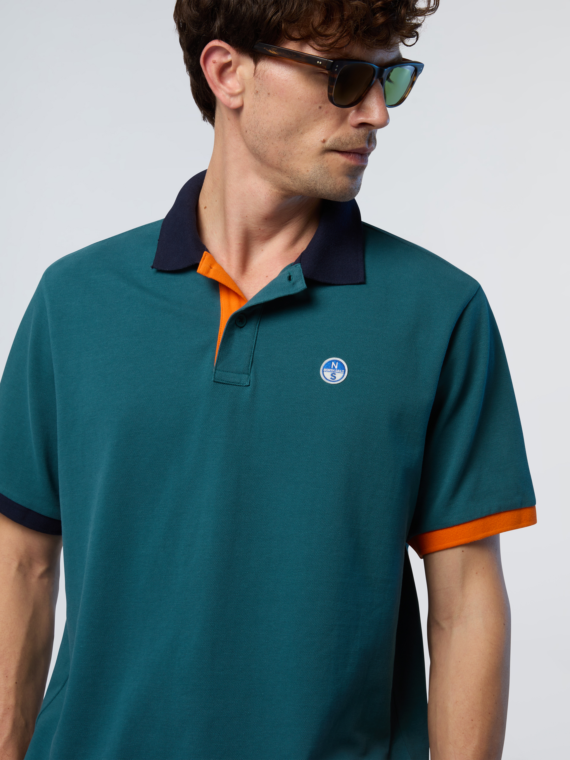 NORTH SAILS, North Sails Polo Shirt With Contrast Trims