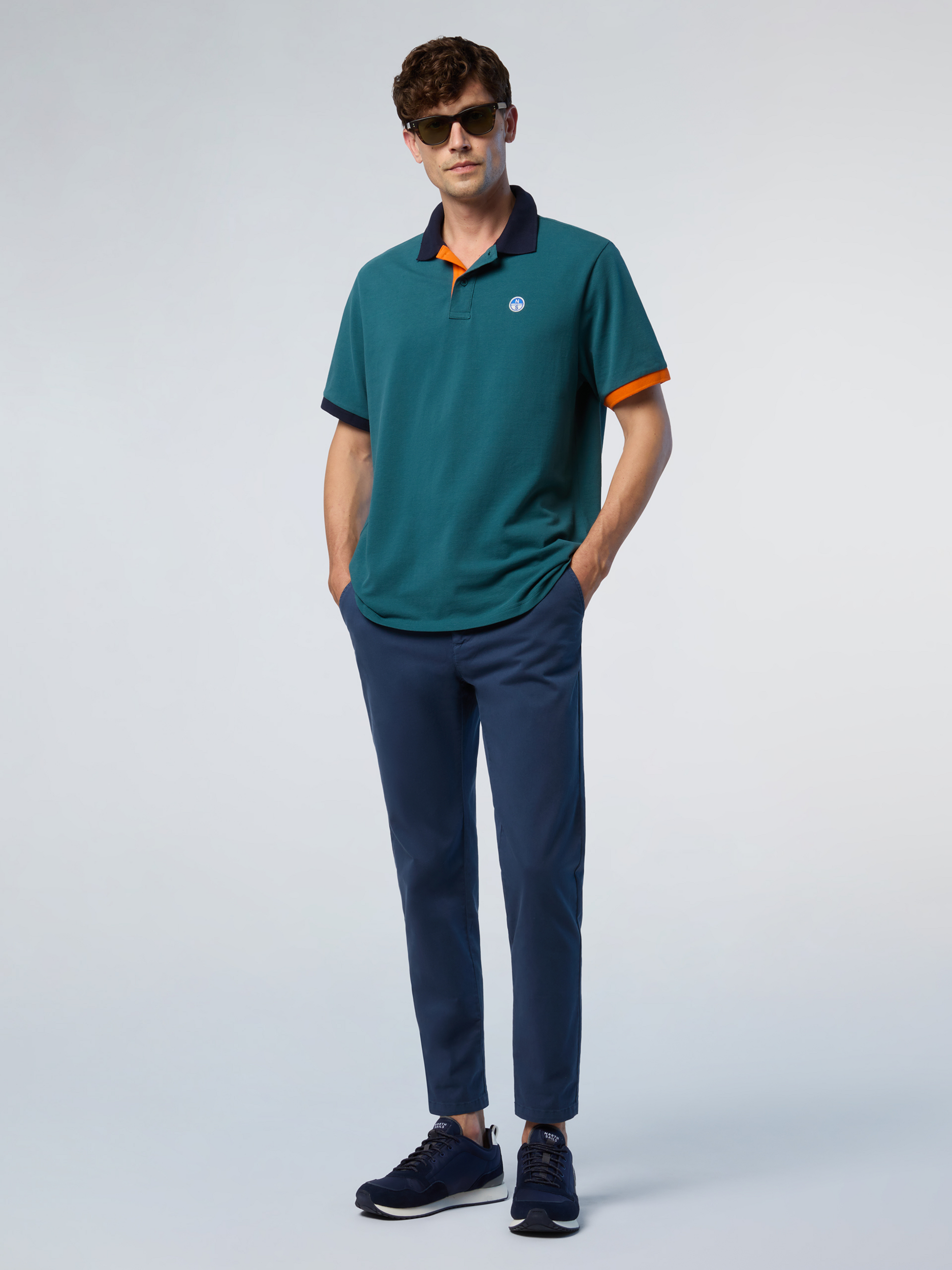 NORTH SAILS, North Sails Polo Shirt With Contrast Trims