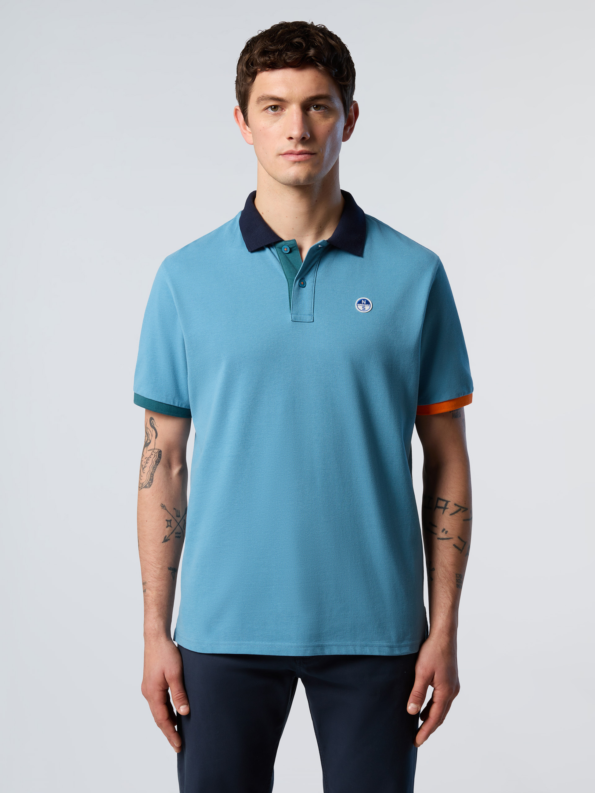 NORTH SAILS, North Sails Polo Shirt With Contrast Trims