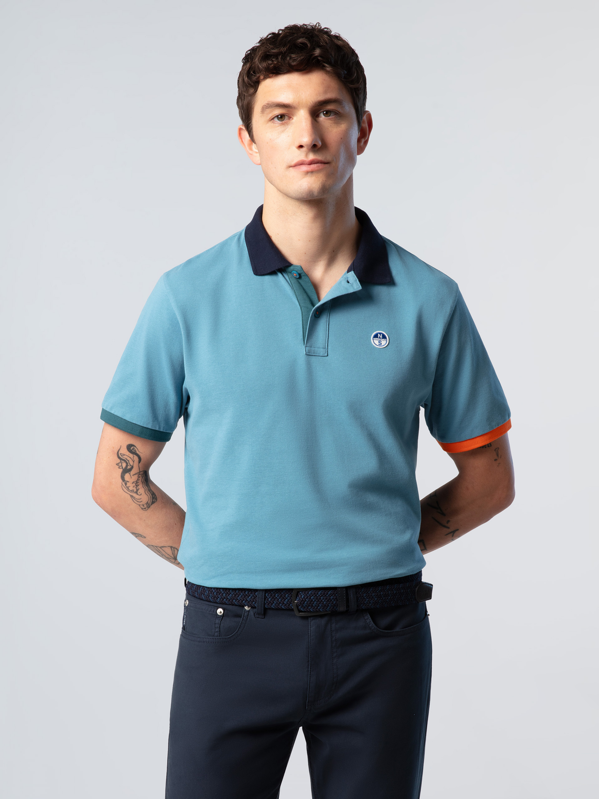 NORTH SAILS, North Sails Polo Shirt With Contrast Trims