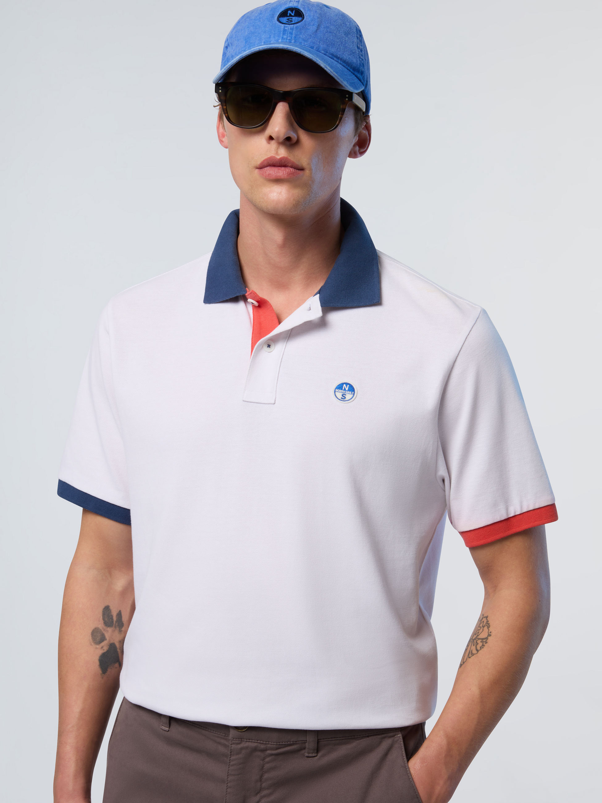 NORTH SAILS, North Sails Polo Shirt With Contrast Trims