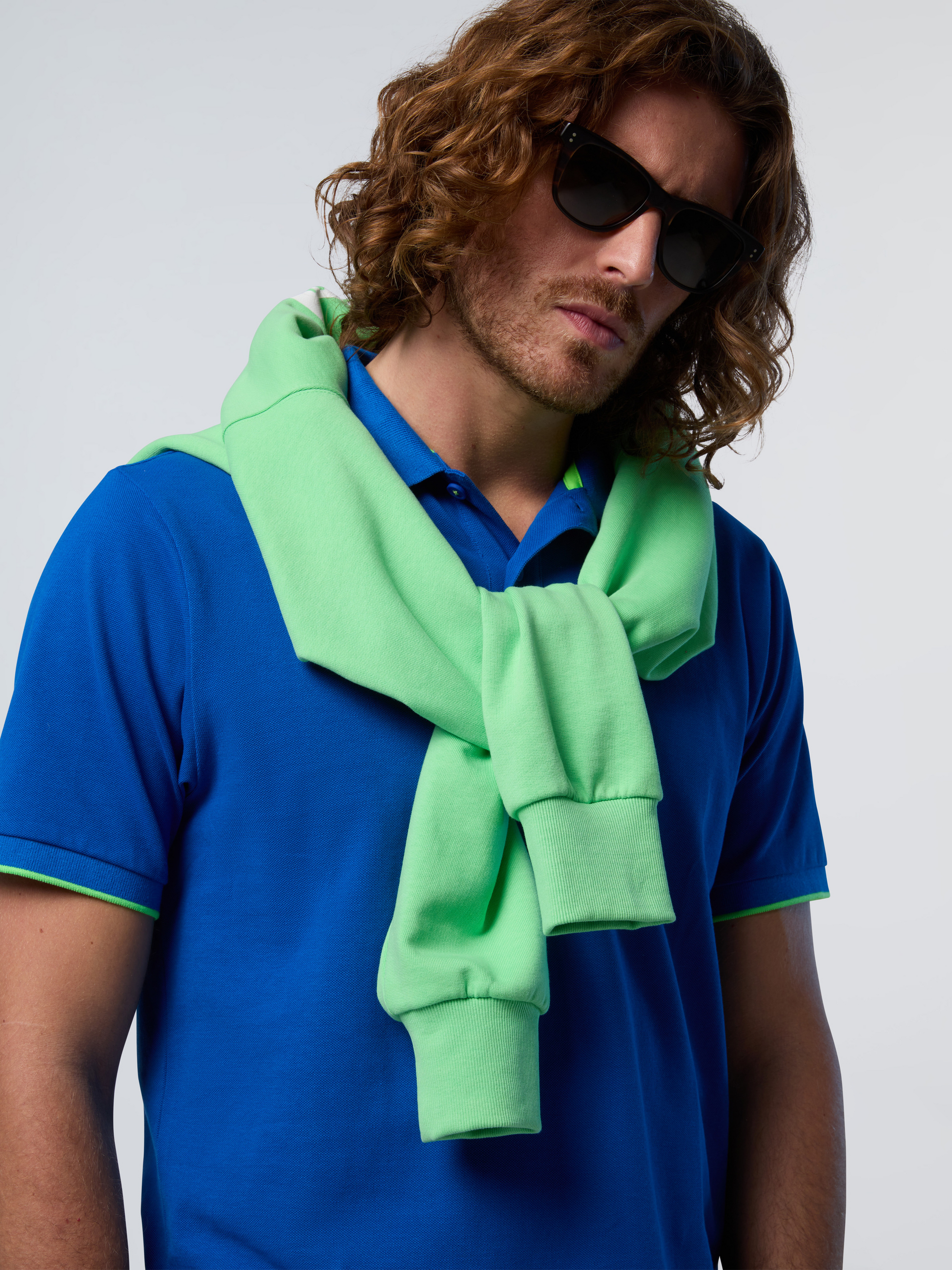 NORTH SAILS, North Sails Polo Shirt With Neon Logo