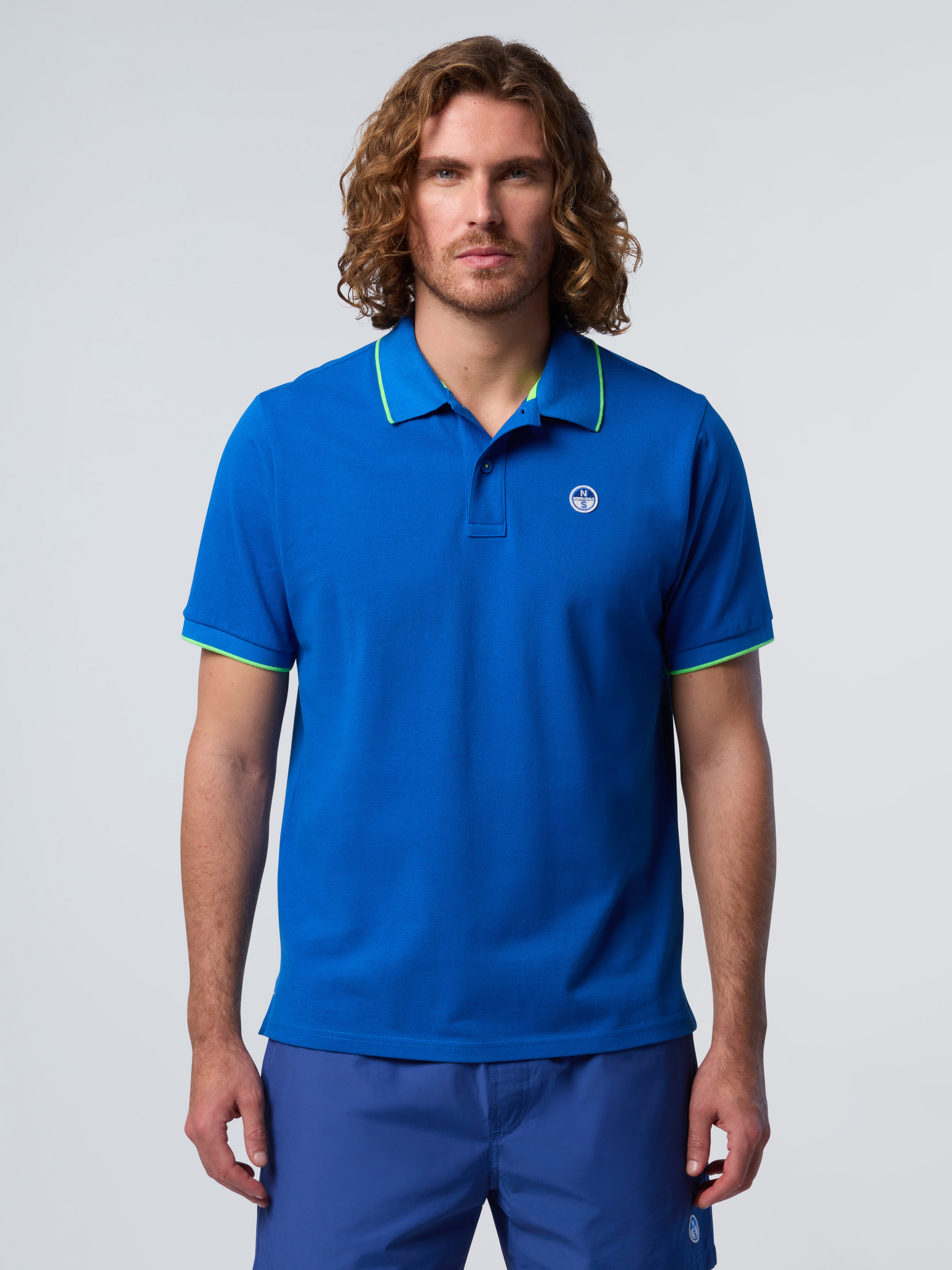 NORTH SAILS, North Sails Polo Shirt With Neon Logo