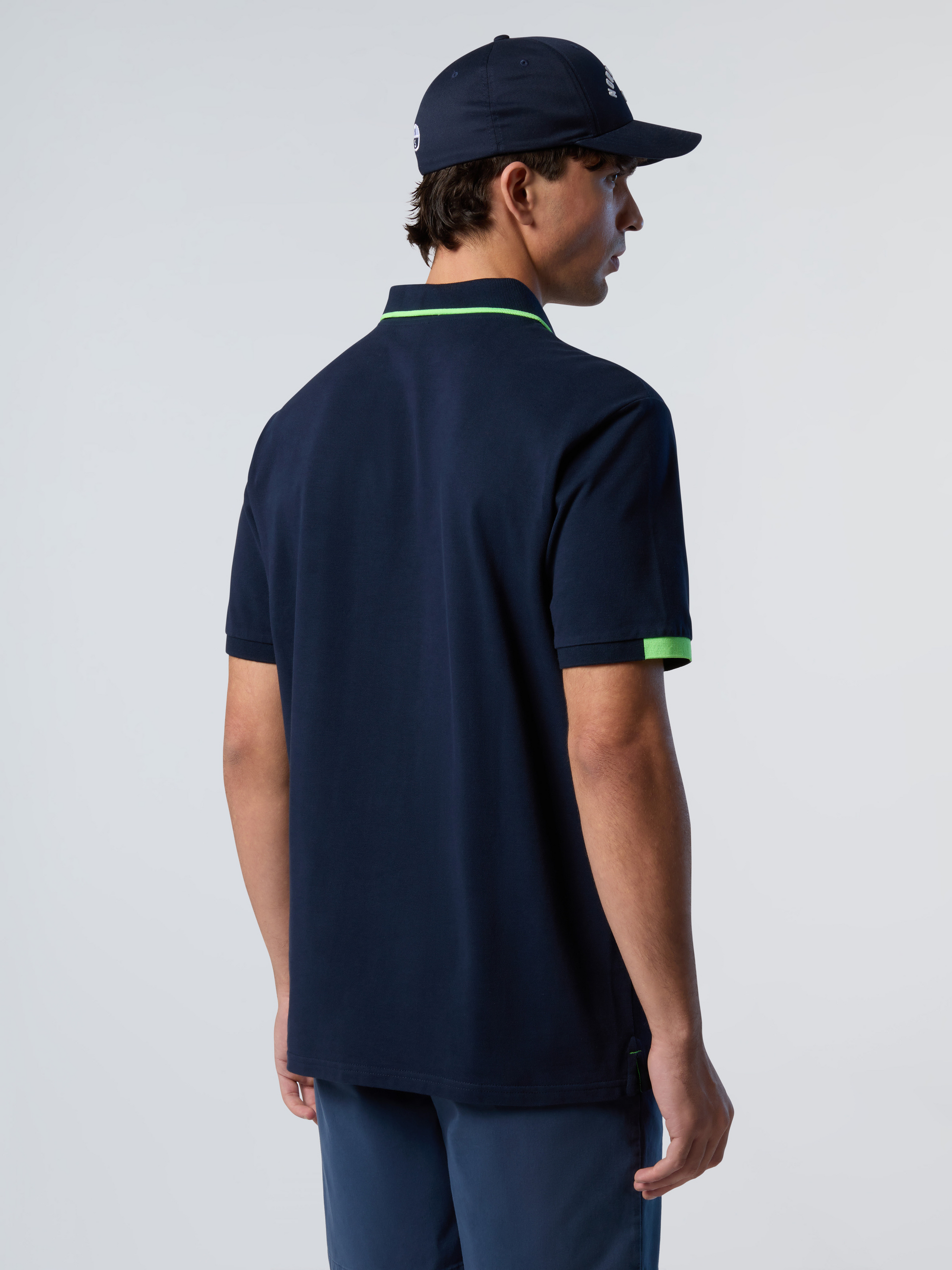 NORTH SAILS, North Sails Polo Shirt With Neon Logo
