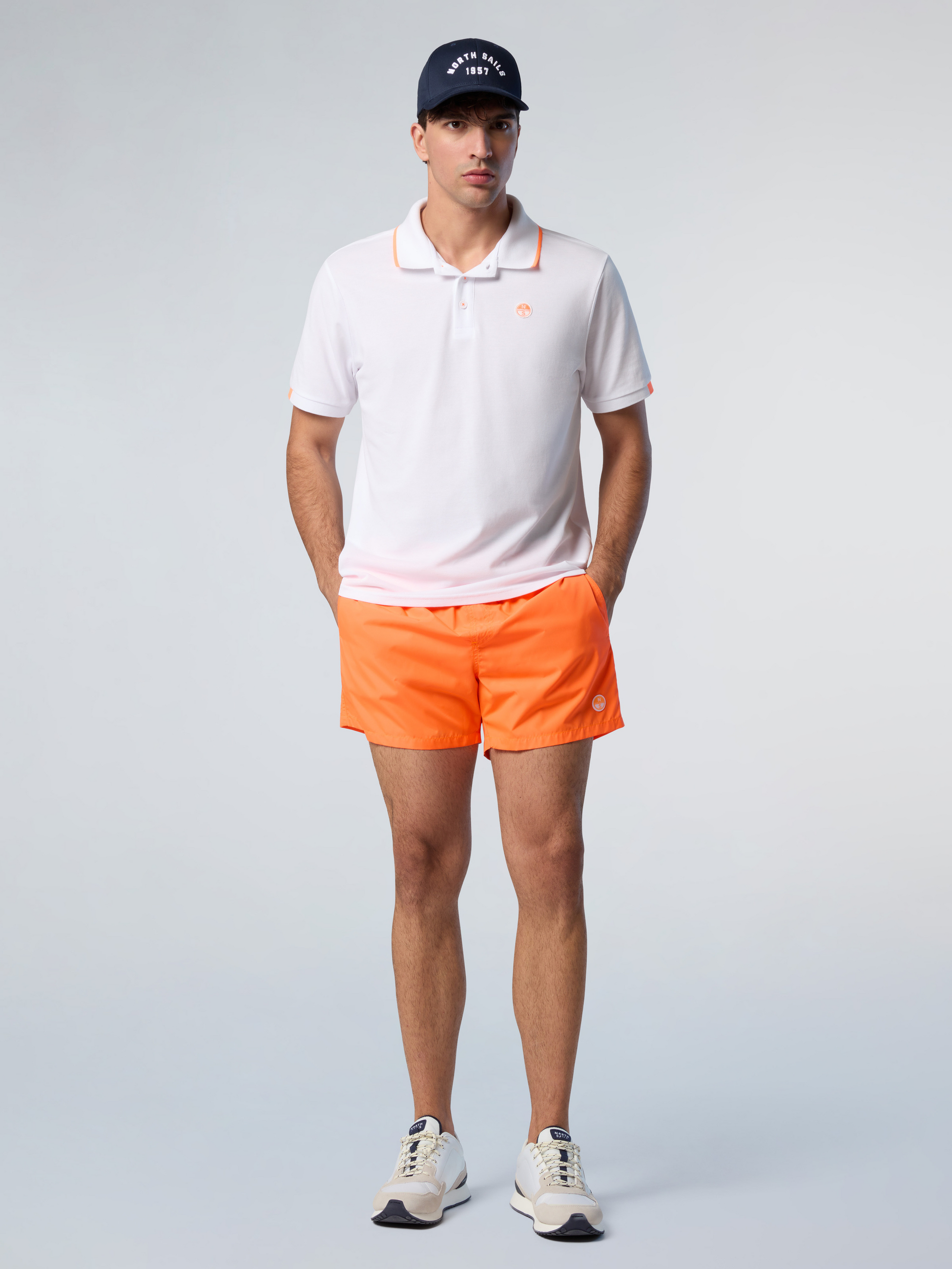 NORTH SAILS, North Sails Polo Shirt With Neon Logo