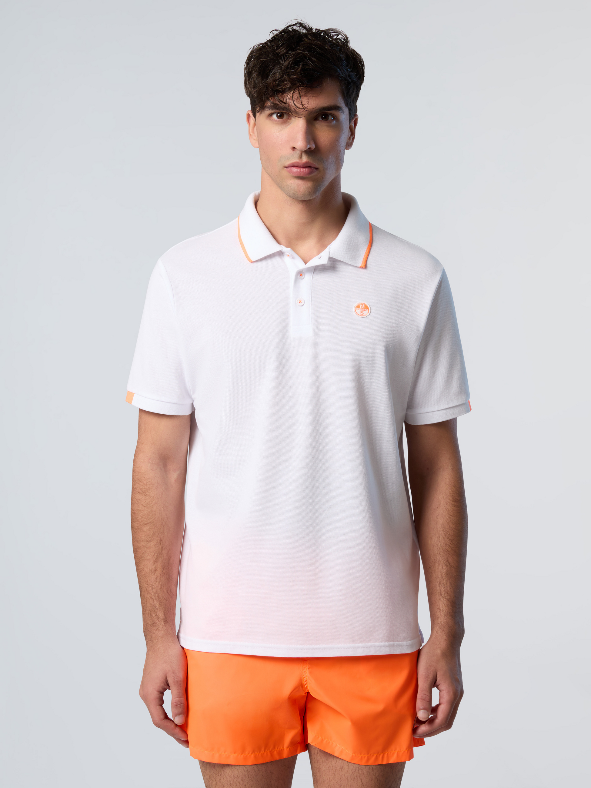 NORTH SAILS, North Sails Polo Shirt With Neon Logo