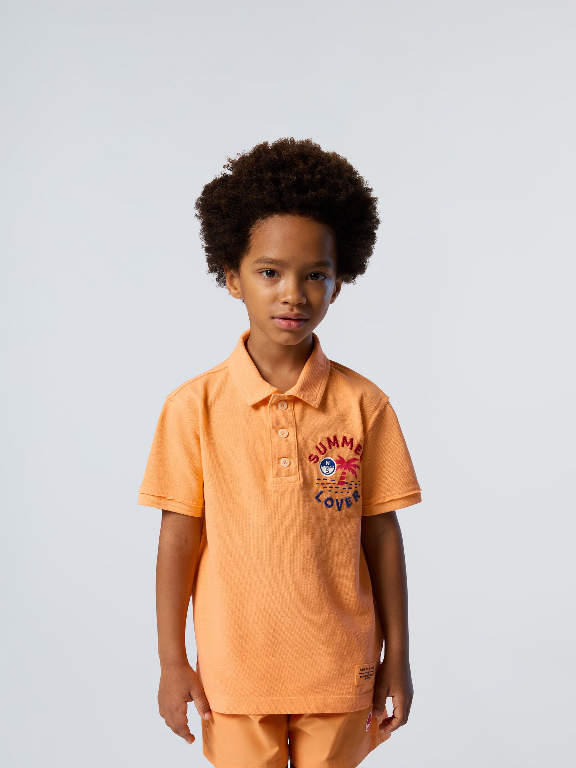 NORTH SAILS, North Sails Polo Shirt With Palm Tree Print