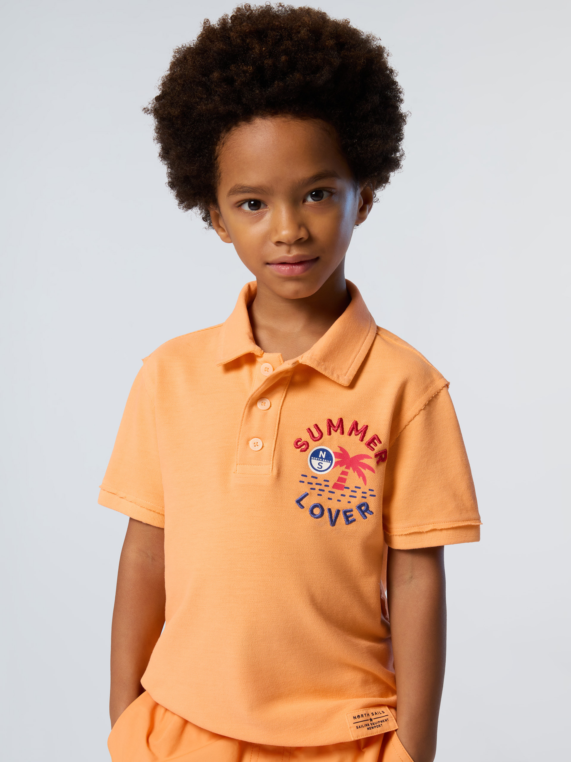 NORTH SAILS, North Sails Polo Shirt With Palm Tree Print