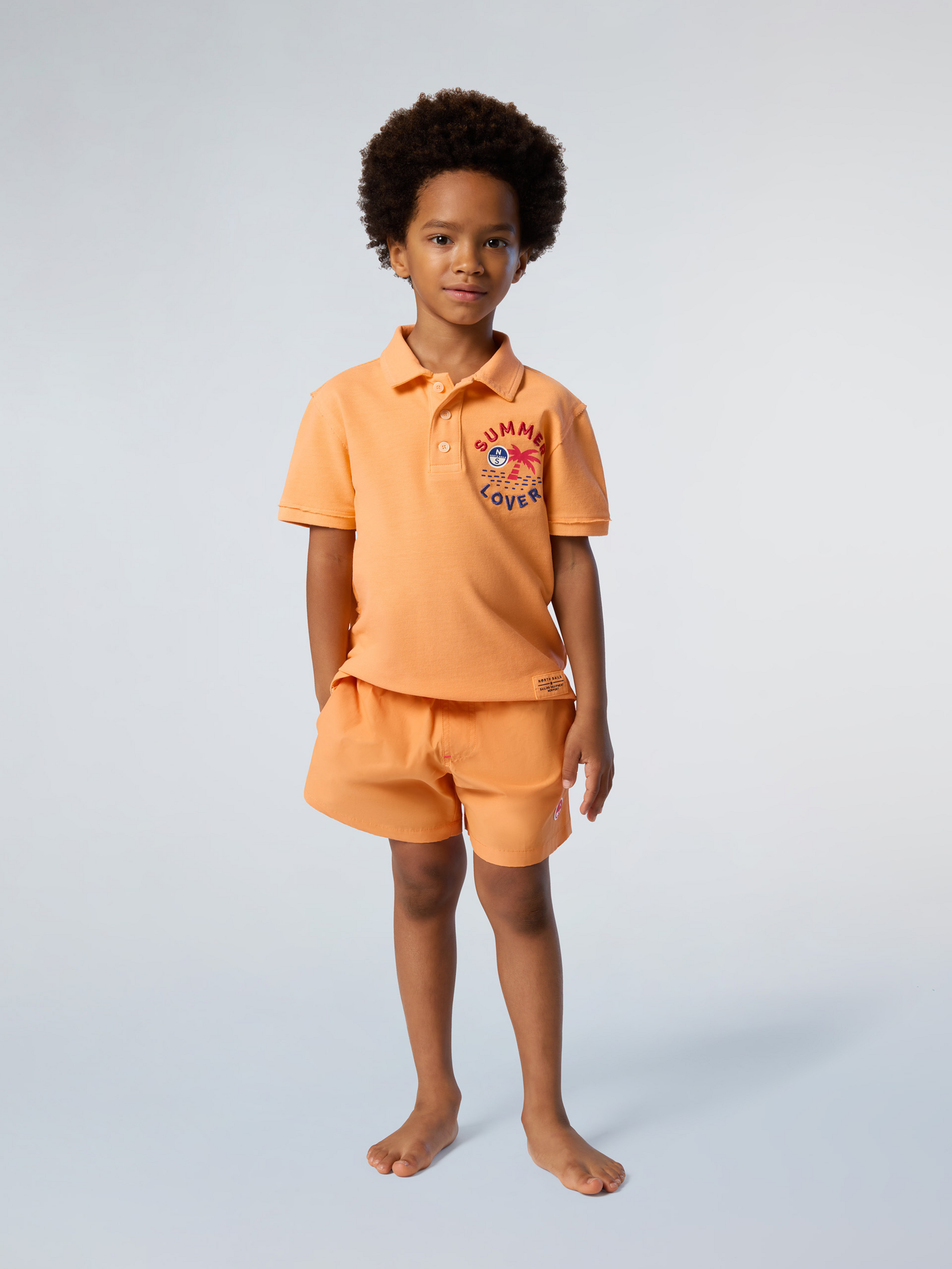 NORTH SAILS, North Sails Polo Shirt With Palm Tree Print