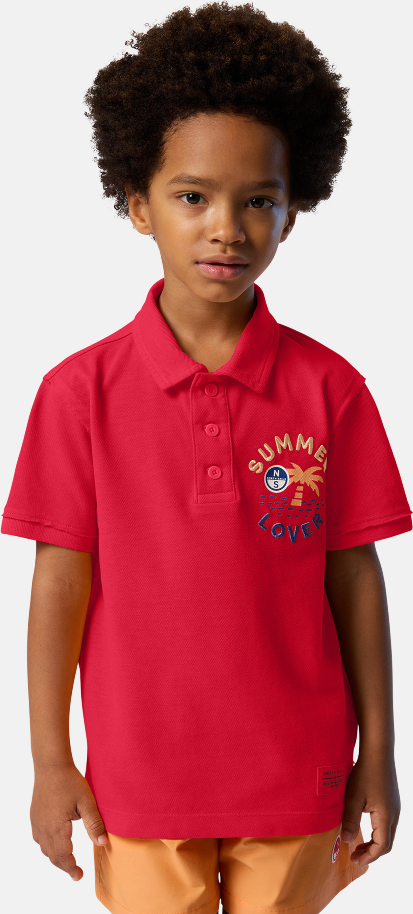 NORTH SAILS, North Sails Polo Shirt With Palm Tree Print