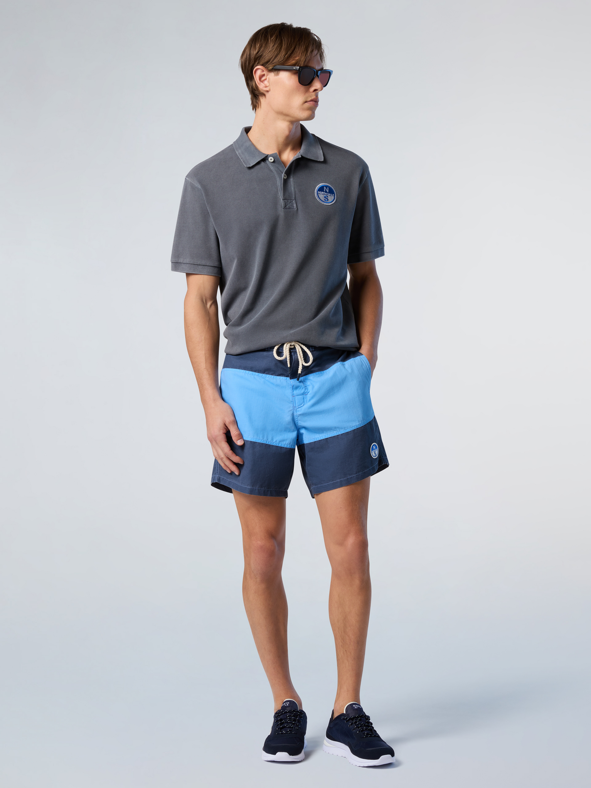 NORTH SAILS, North Sails Polo Shirt With Pigment-dyed Finish