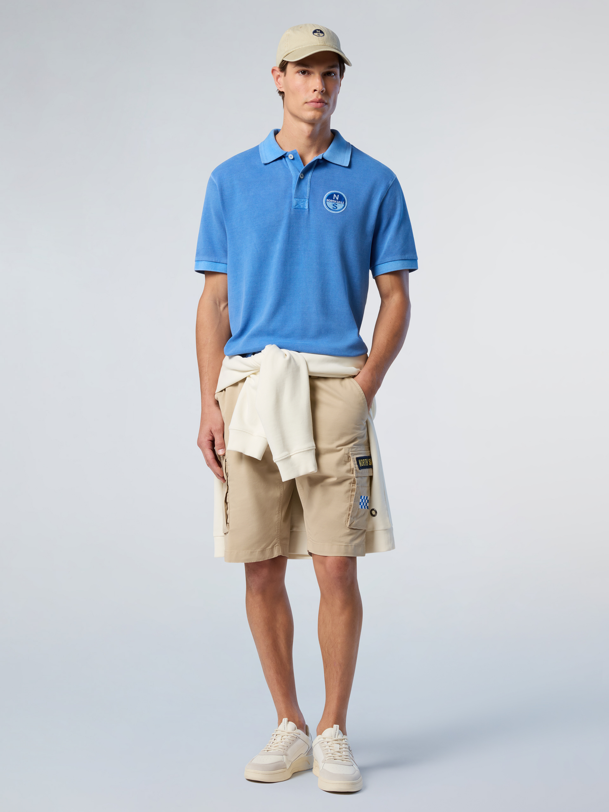 NORTH SAILS, North Sails Polo Shirt With Pigment-dyed Finish
