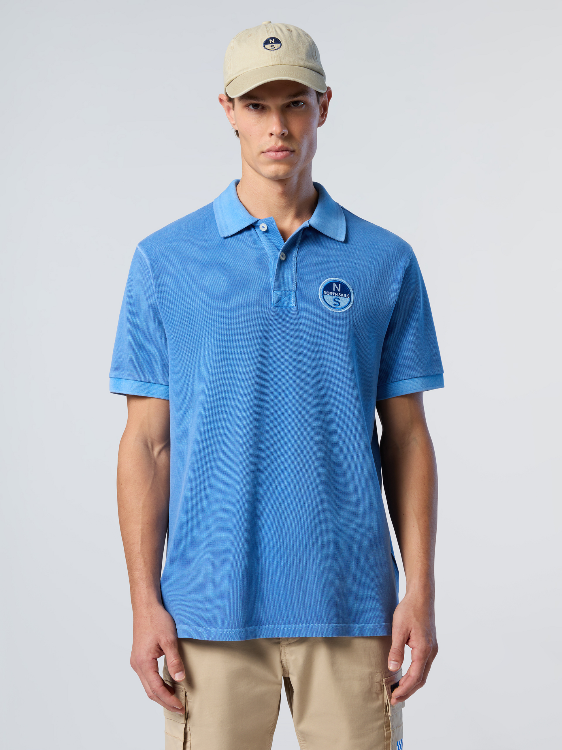 NORTH SAILS, North Sails Polo Shirt With Pigment-dyed Finish