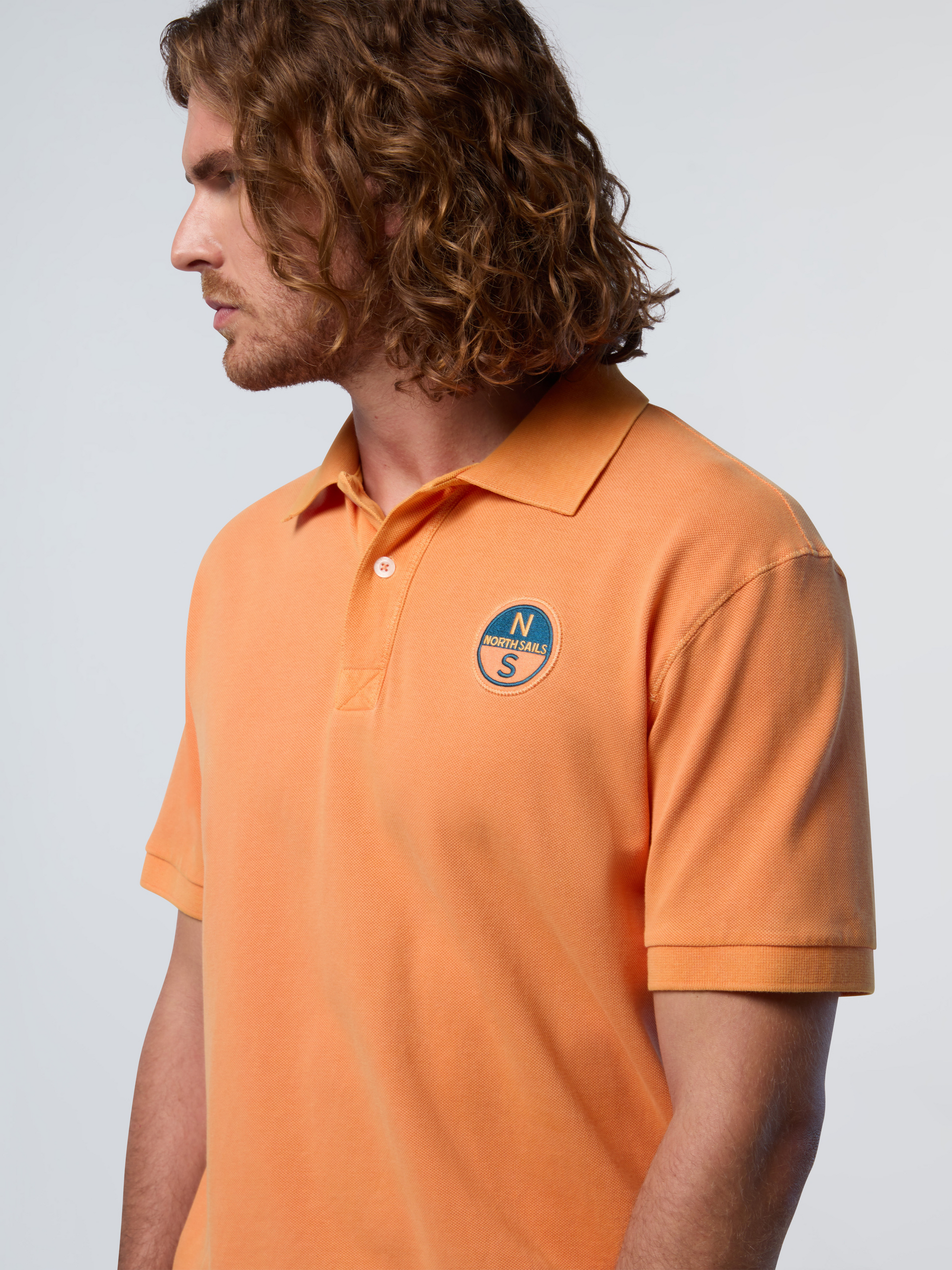 NORTH SAILS, North Sails Polo Shirt With Pigment-dyed Finish