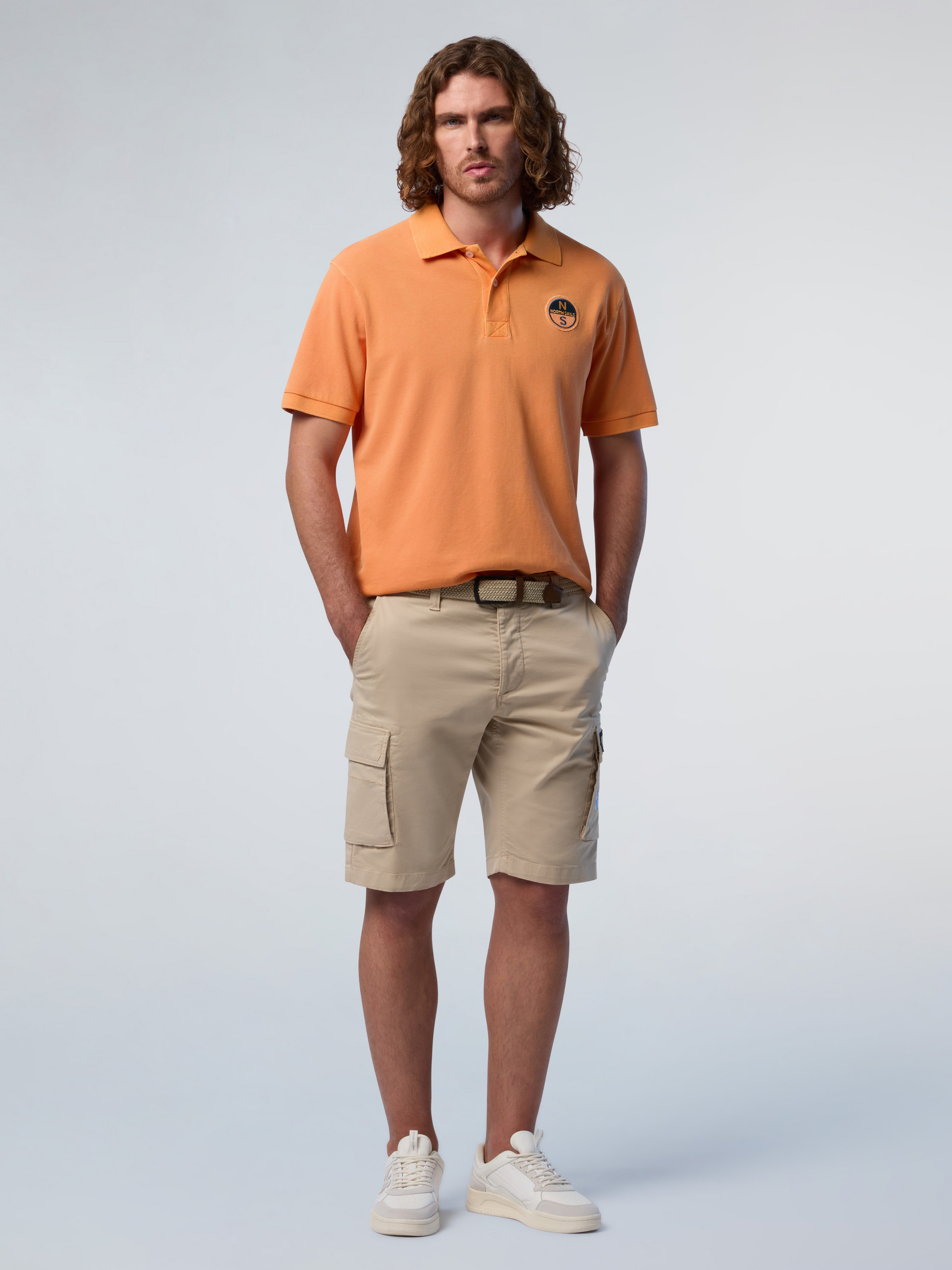 NORTH SAILS, North Sails Polo Shirt With Pigment-dyed Finish