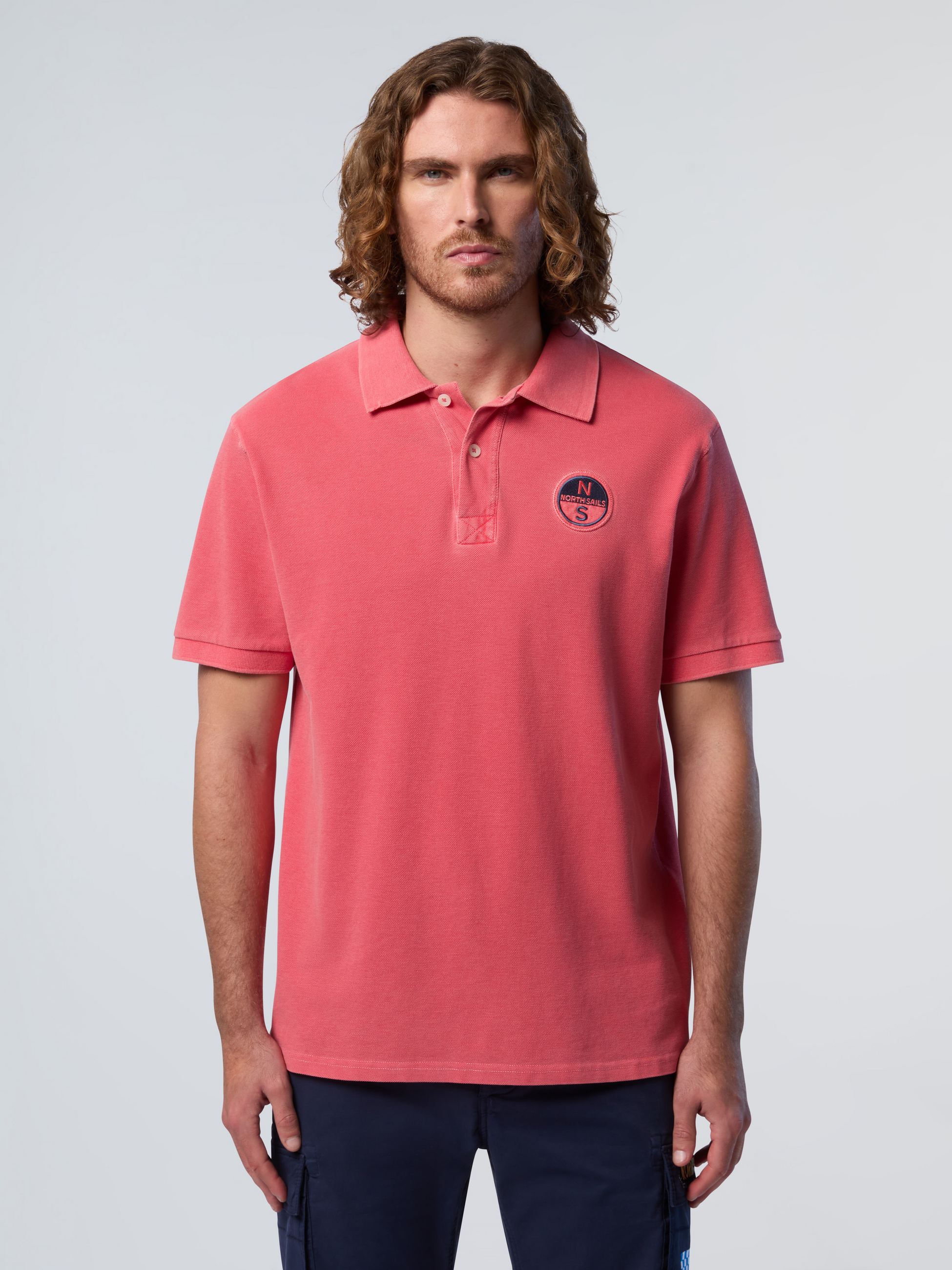 NORTH SAILS, North Sails Polo Shirt With Pigment-dyed Finish