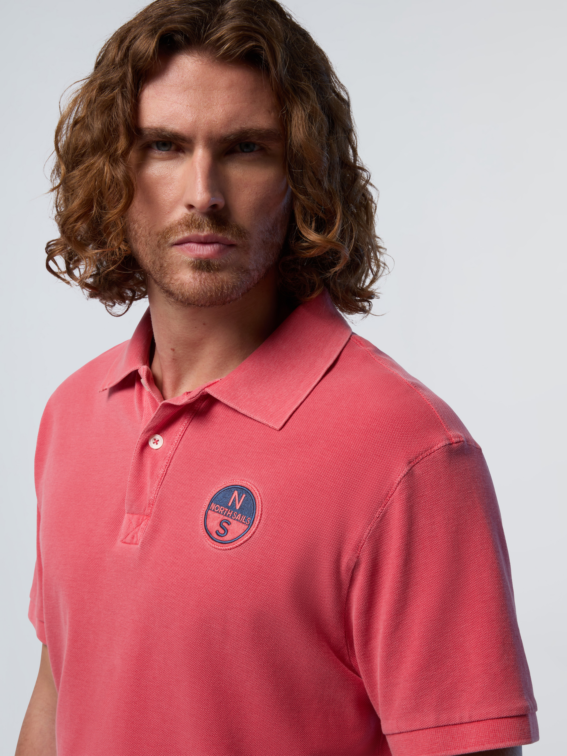 NORTH SAILS, North Sails Polo Shirt With Pigment-dyed Finish