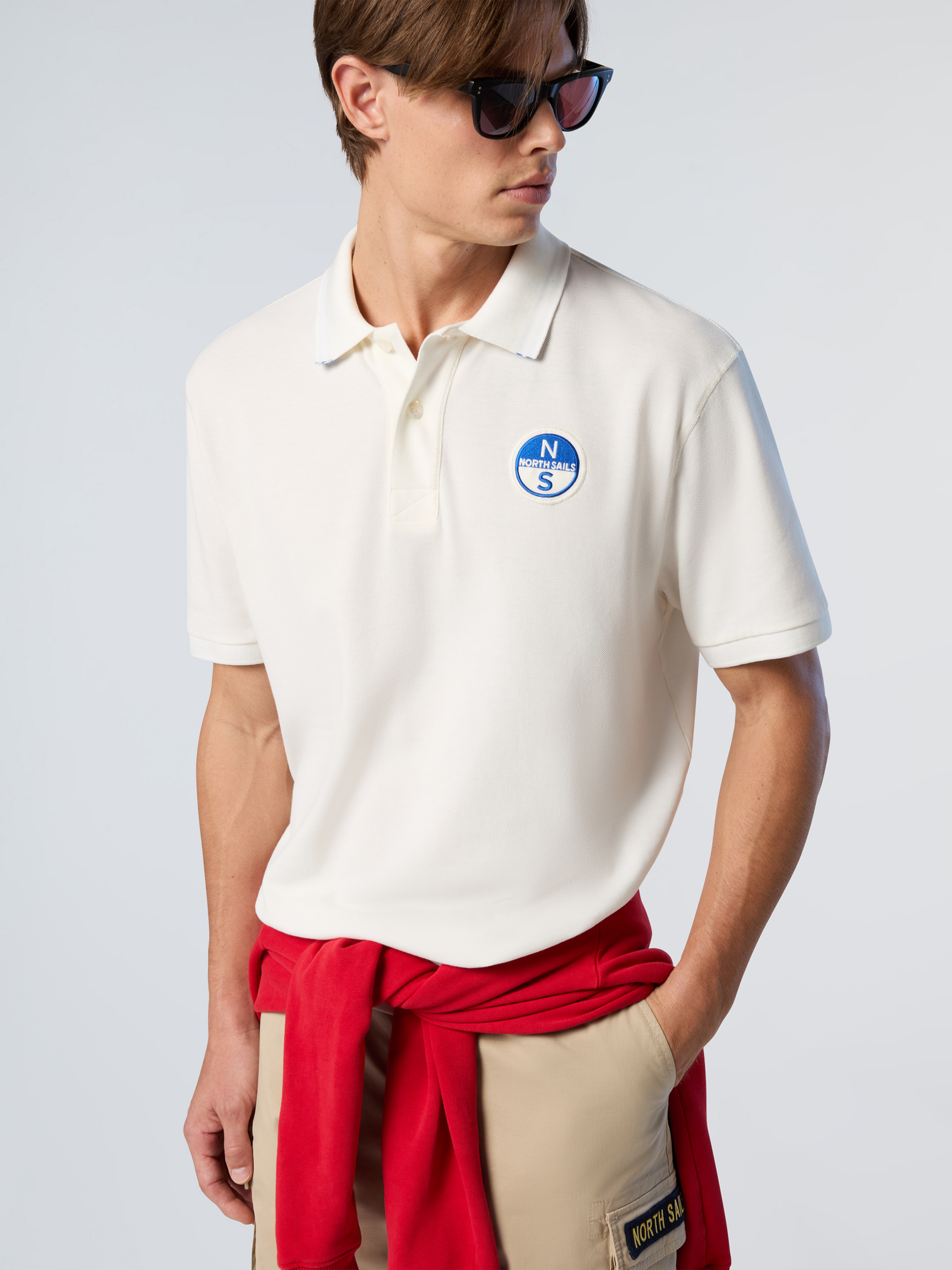 NORTH SAILS, North Sails Polo Shirt With Pigment-dyed Finish