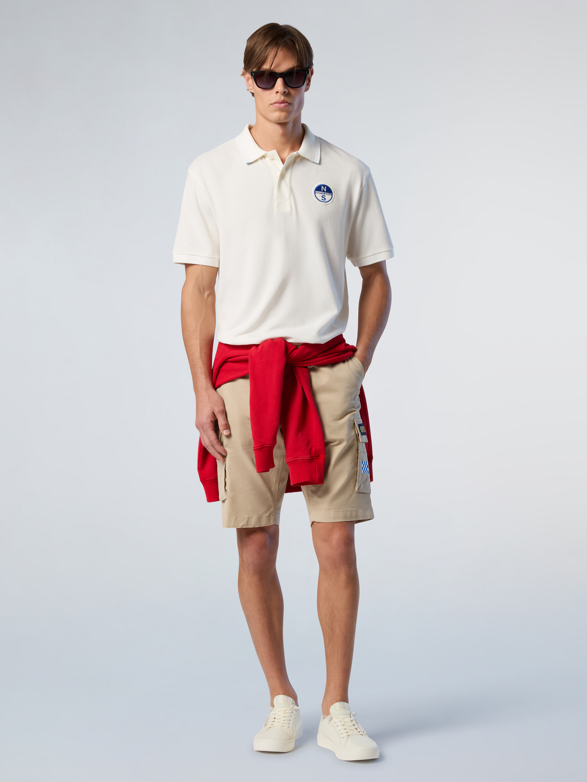 NORTH SAILS, North Sails Polo Shirt With Pigment-dyed Finish