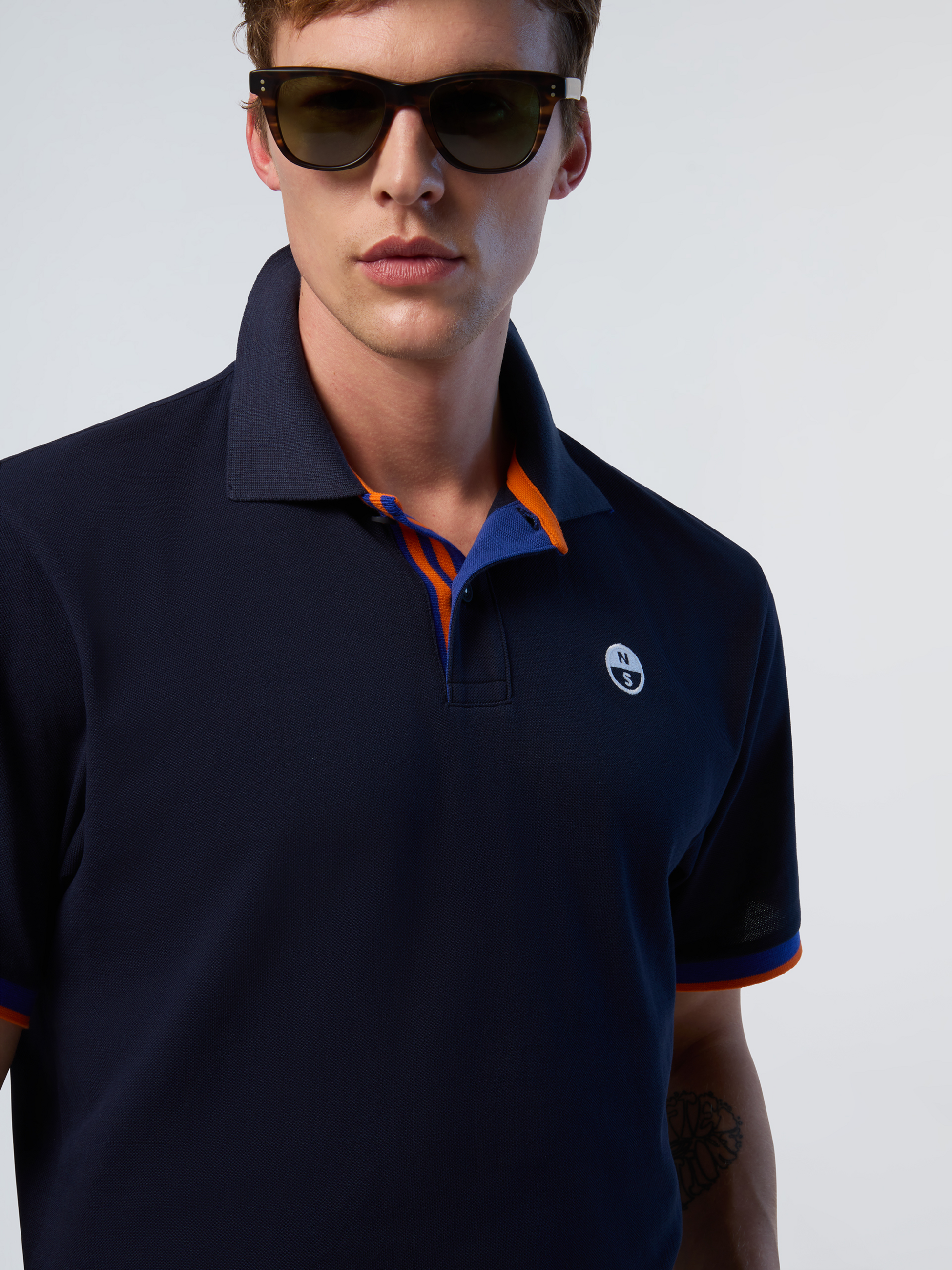 NORTH SAILS, North Sails Polo Shirt With Striped Placket