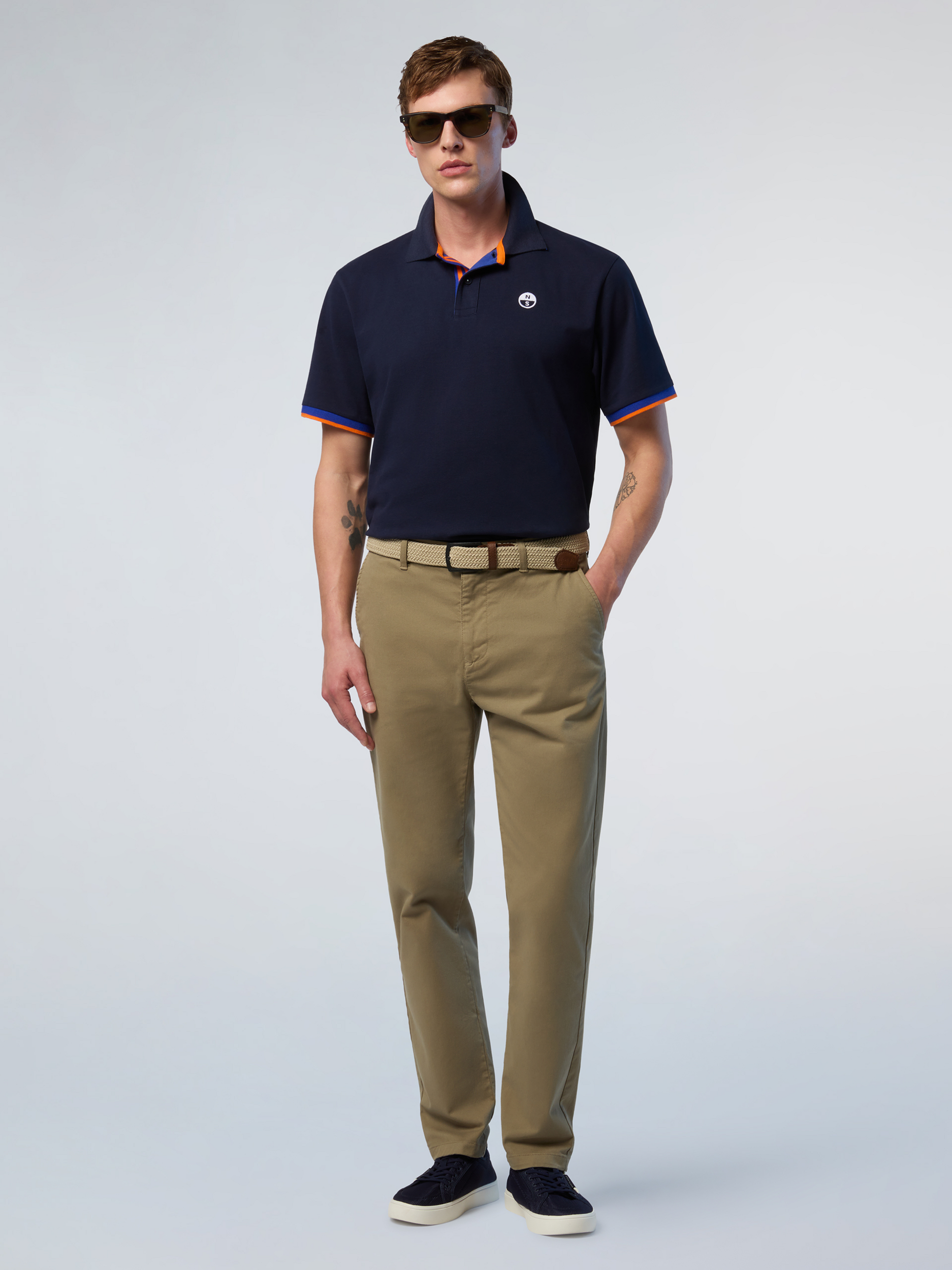 NORTH SAILS, North Sails Polo Shirt With Striped Placket