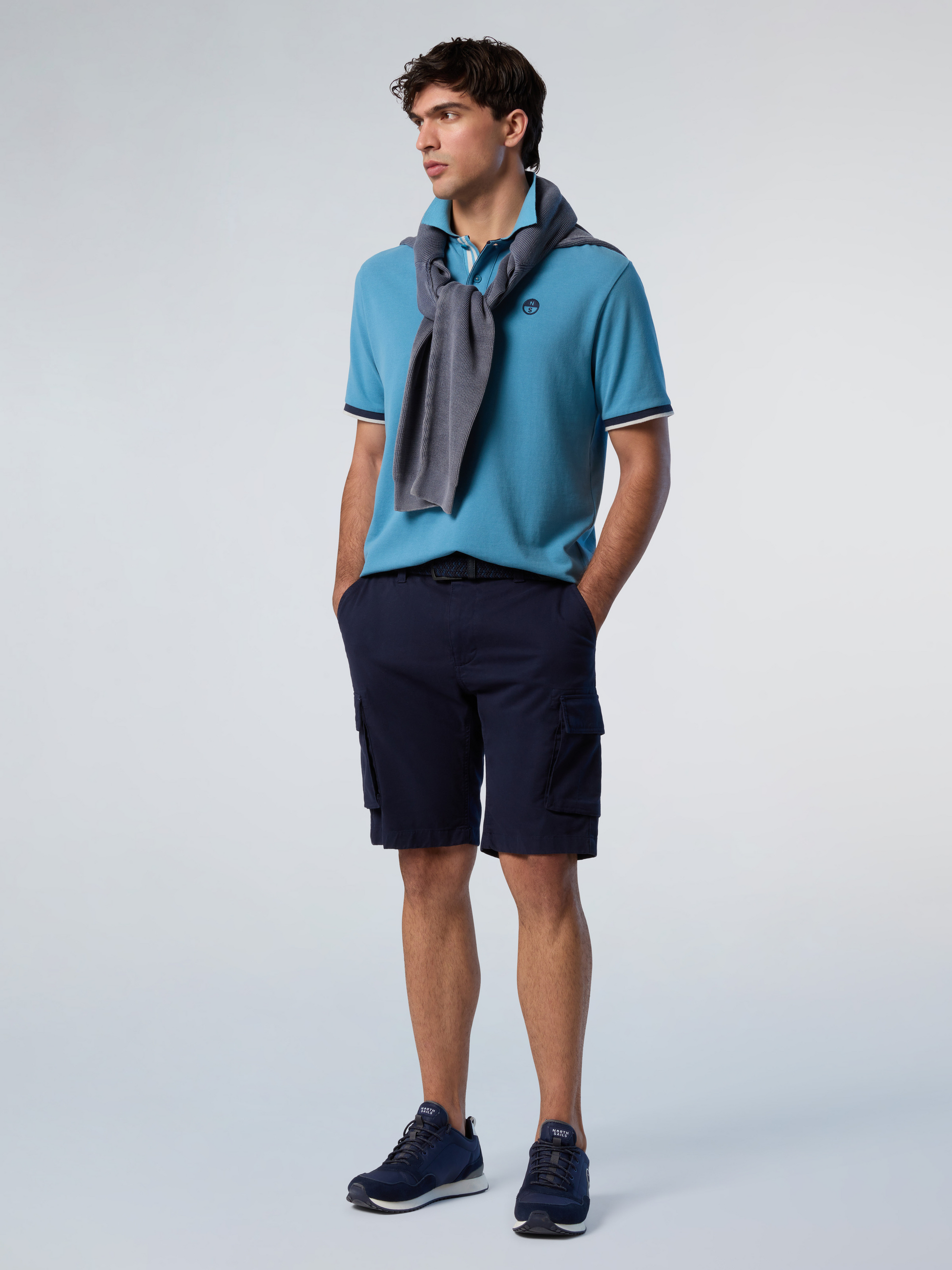 NORTH SAILS, North Sails Polo Shirt With Striped Placket