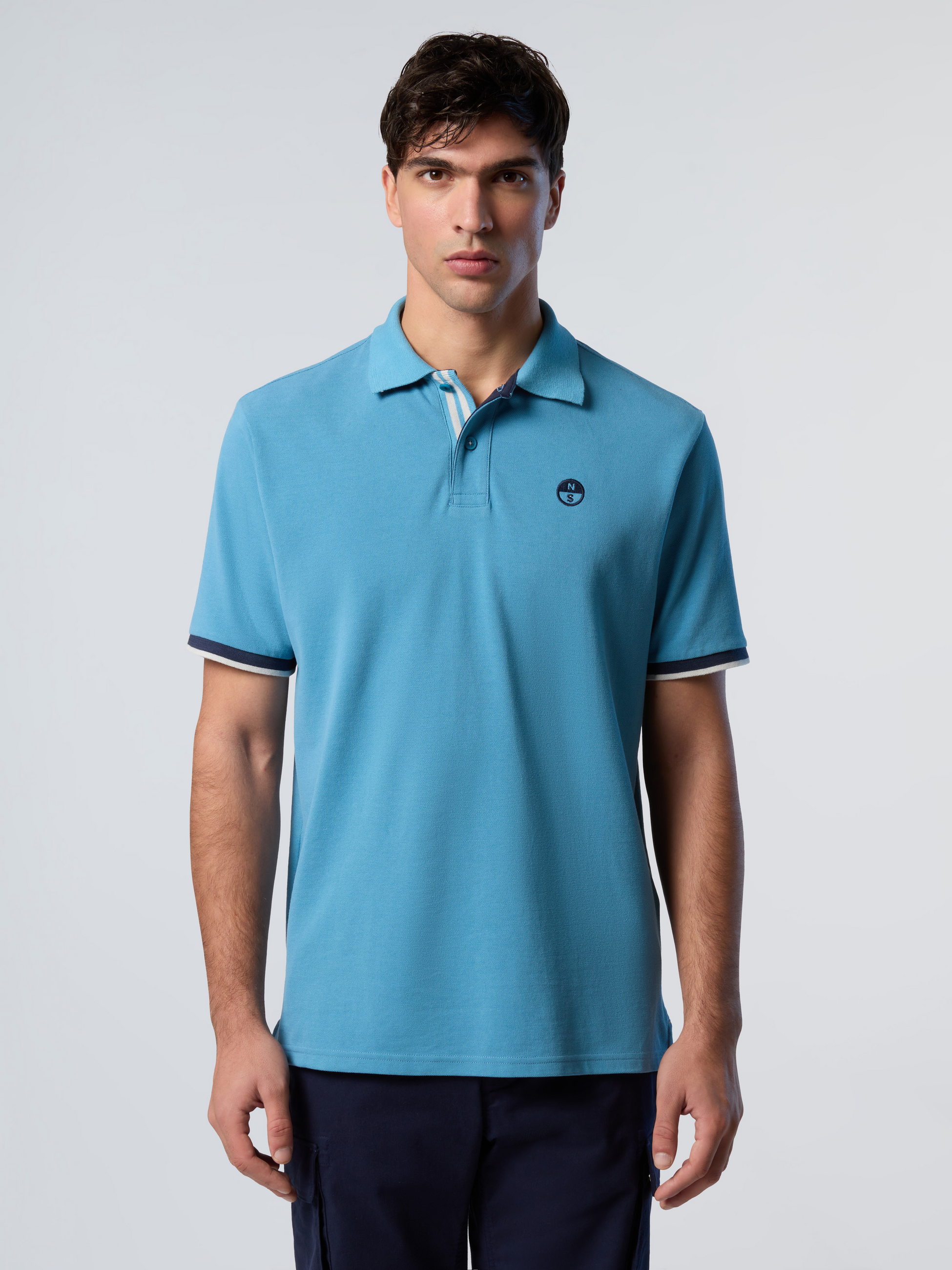 NORTH SAILS, North Sails Polo Shirt With Striped Placket