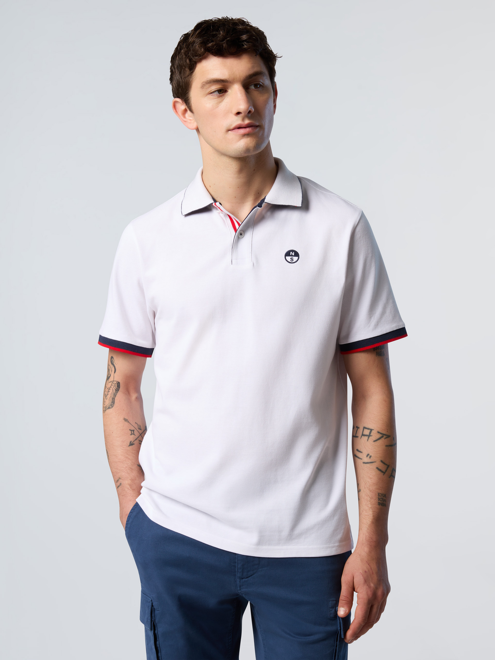 NORTH SAILS, North Sails Polo Shirt With Striped Placket