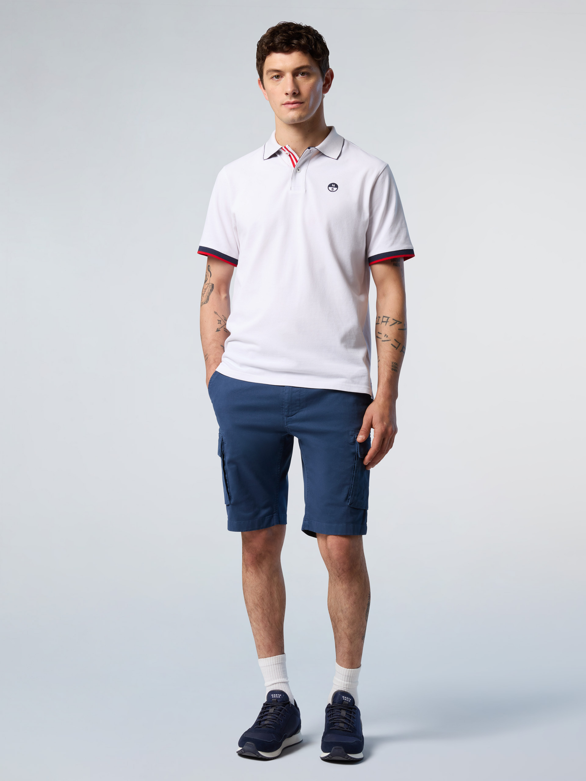 NORTH SAILS, North Sails Polo Shirt With Striped Placket