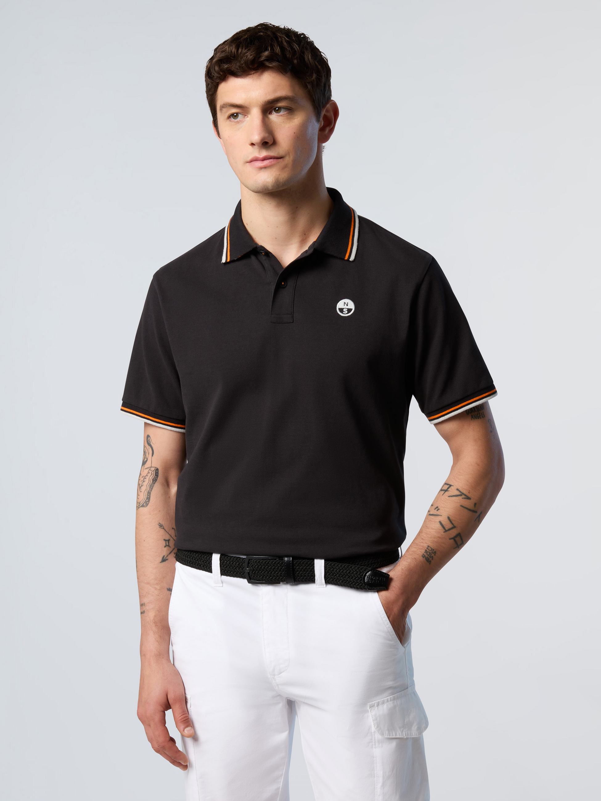 NORTH SAILS, North Sails Polo Shirt With Striped Trims