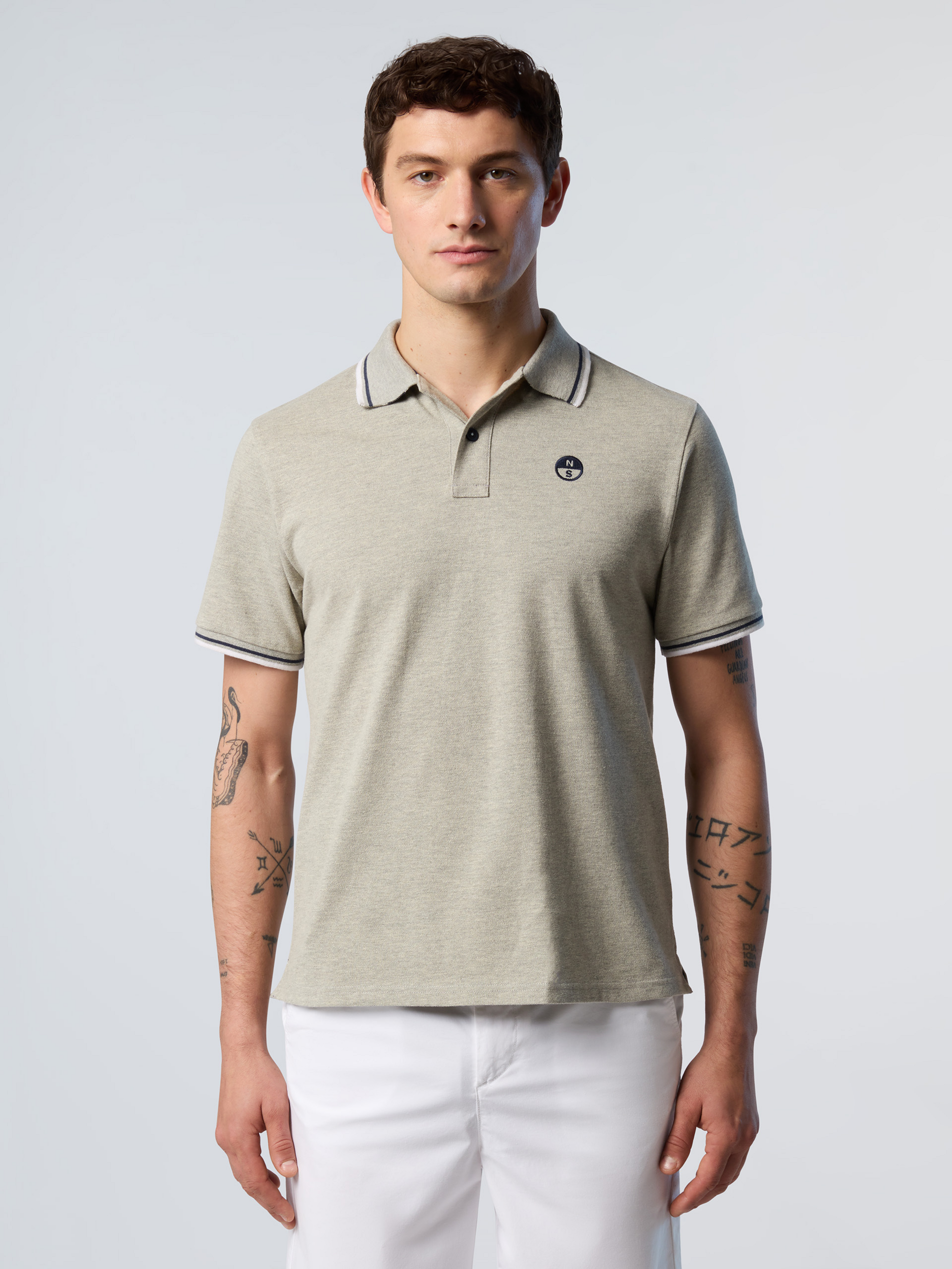 NORTH SAILS, North Sails Polo Shirt With Striped Trims