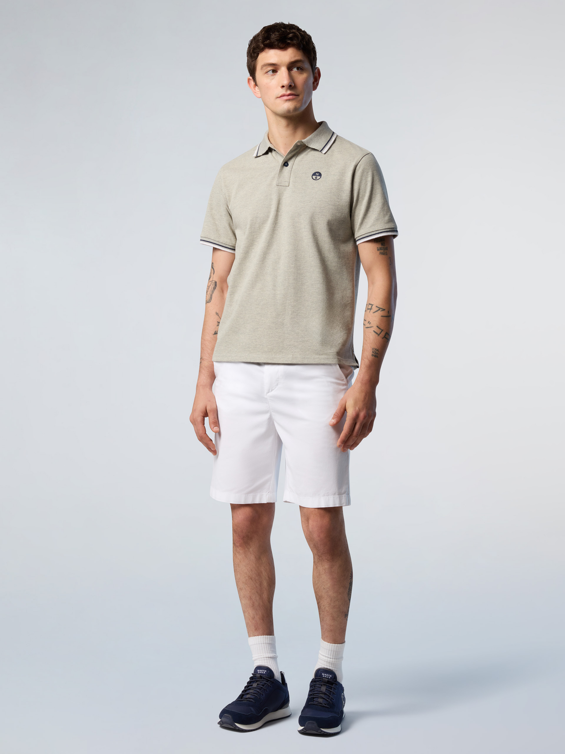 NORTH SAILS, North Sails Polo Shirt With Striped Trims