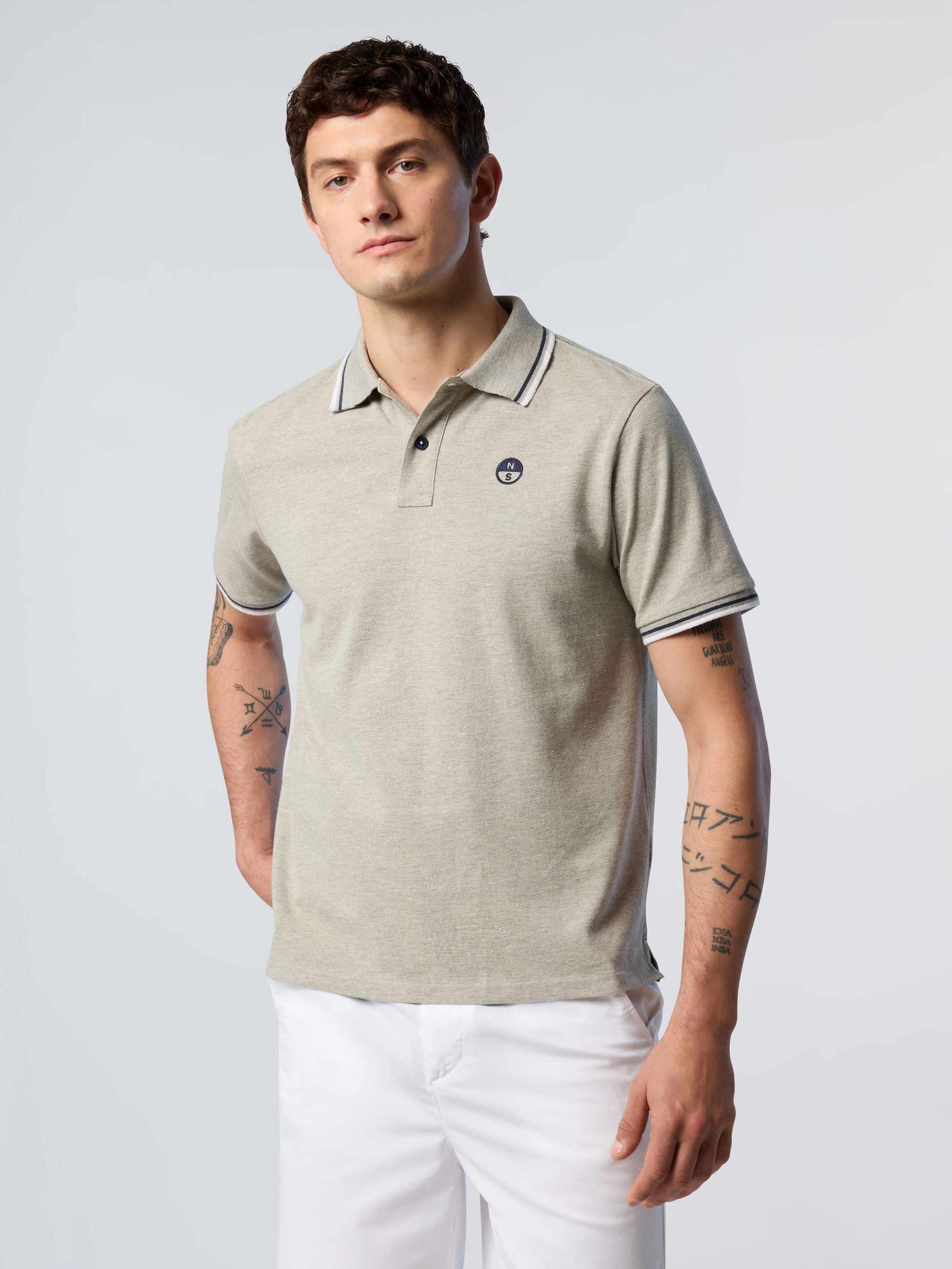 NORTH SAILS, North Sails Polo Shirt With Striped Trims