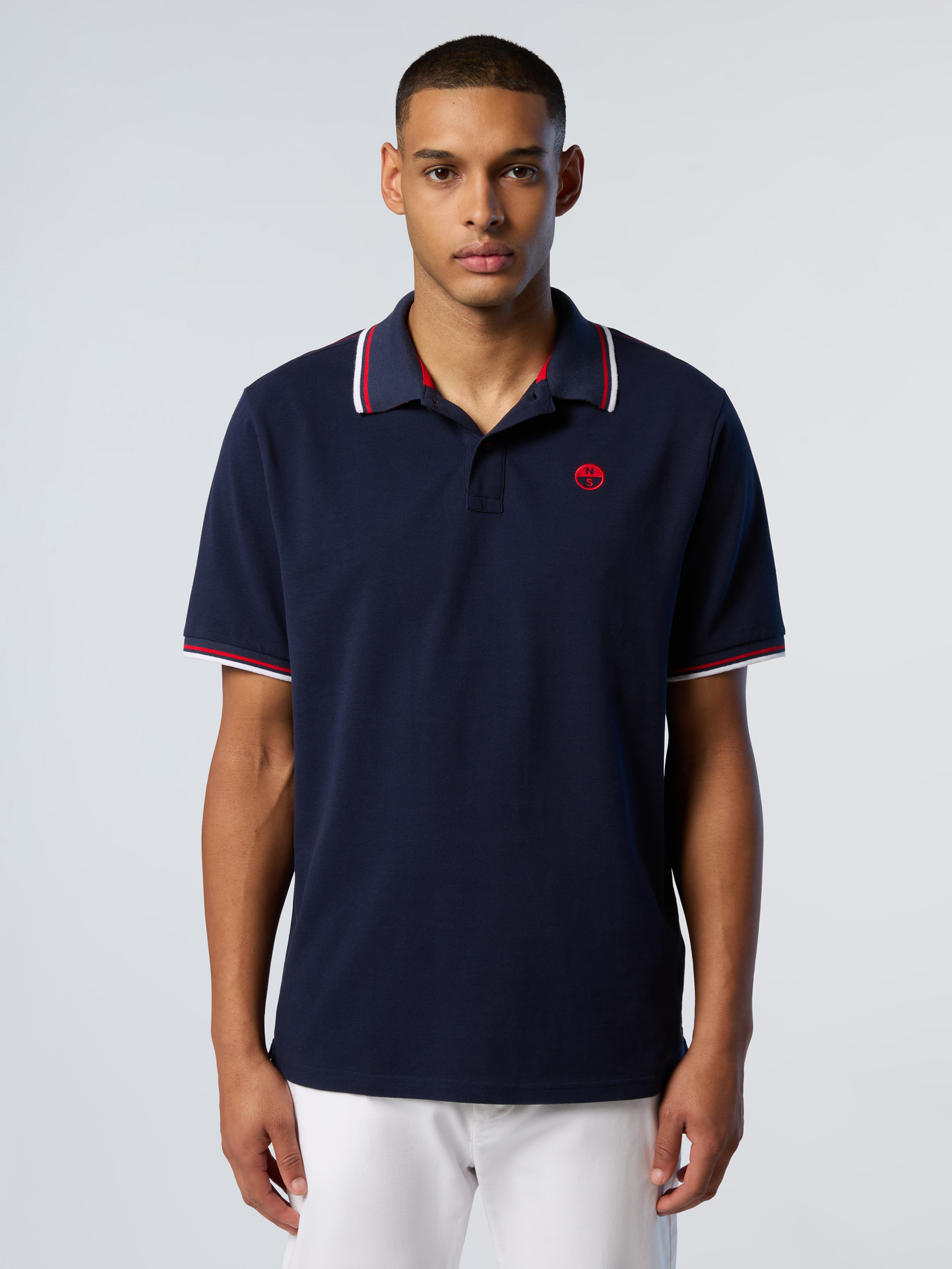NORTH SAILS, North Sails Polo Shirt With Striped Trims