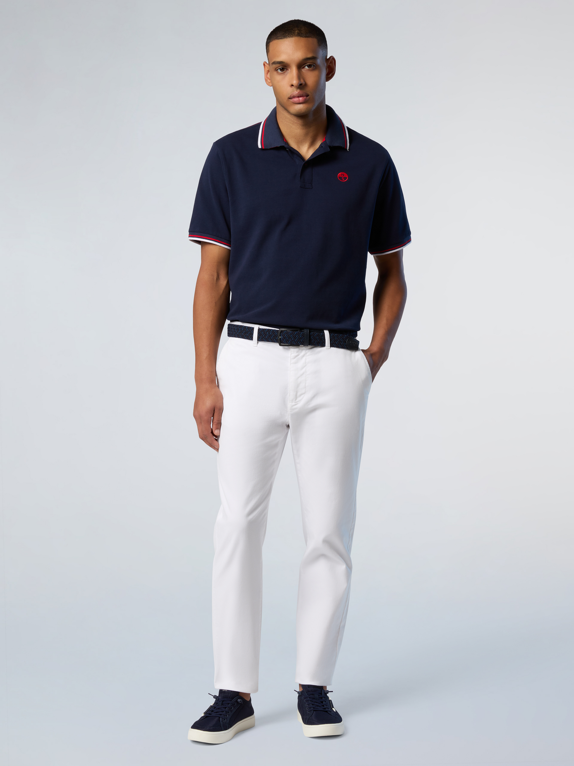 NORTH SAILS, North Sails Polo Shirt With Striped Trims