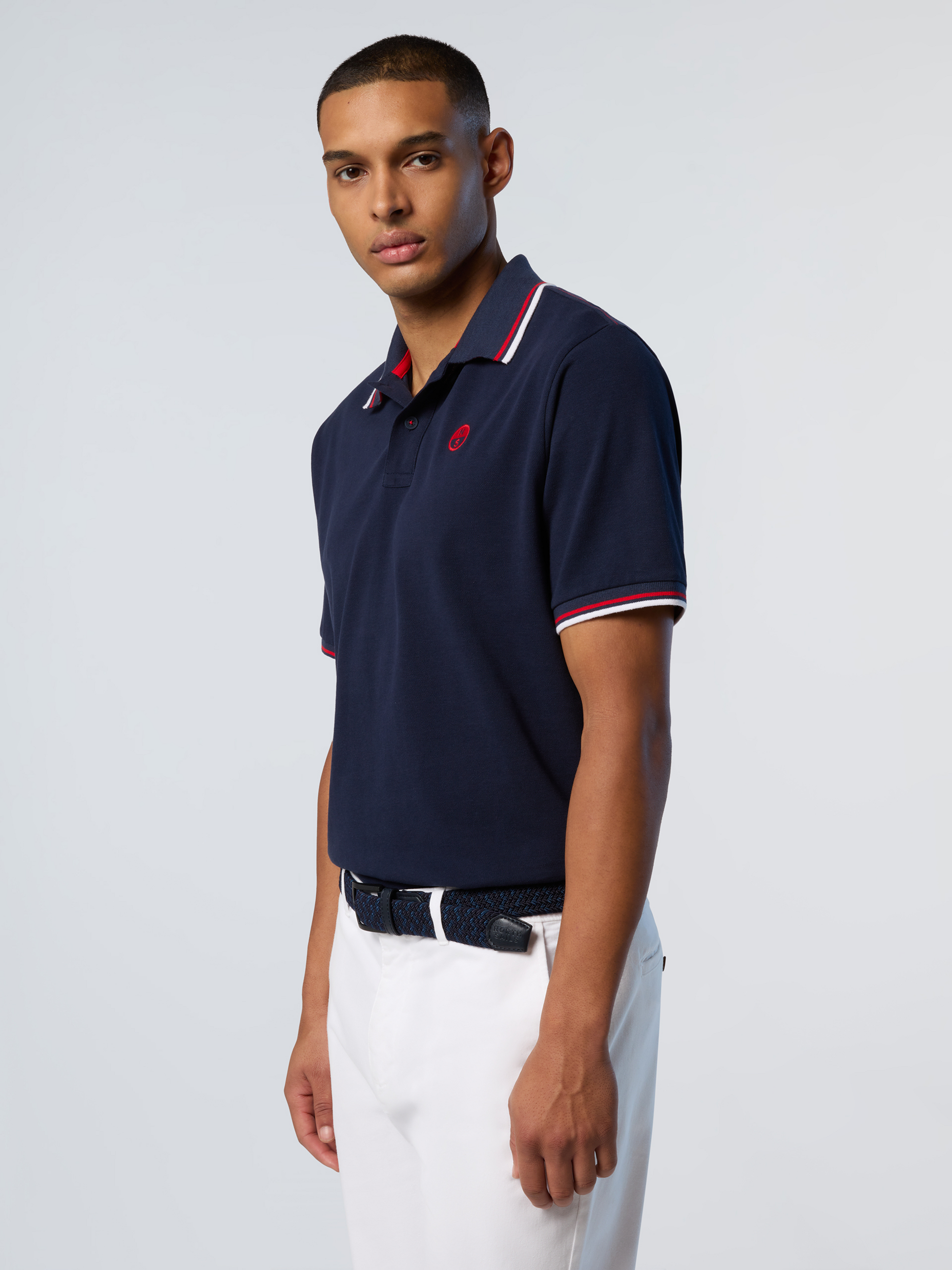 NORTH SAILS, North Sails Polo Shirt With Striped Trims