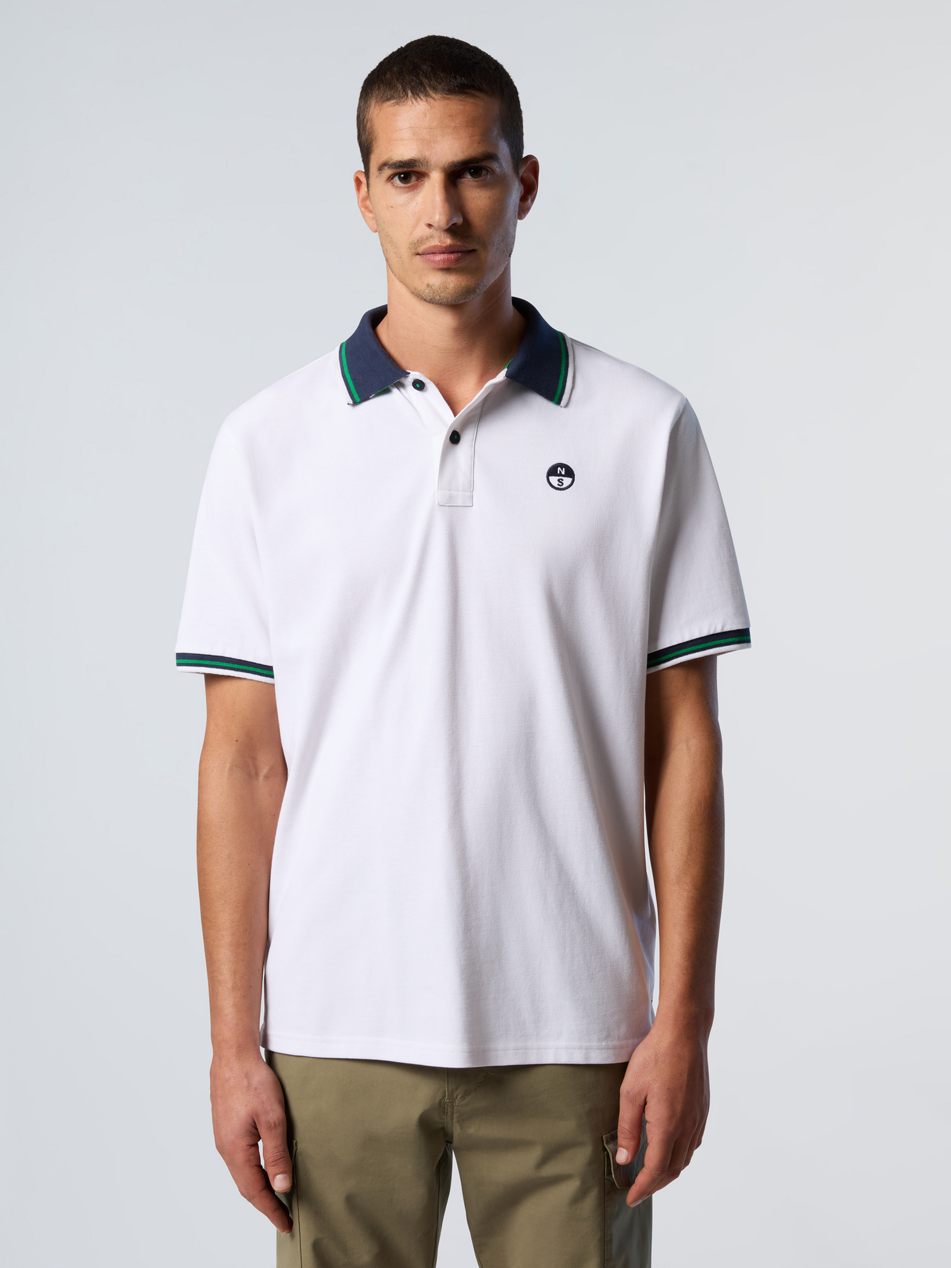 NORTH SAILS, North Sails Polo Shirt With Striped Trims