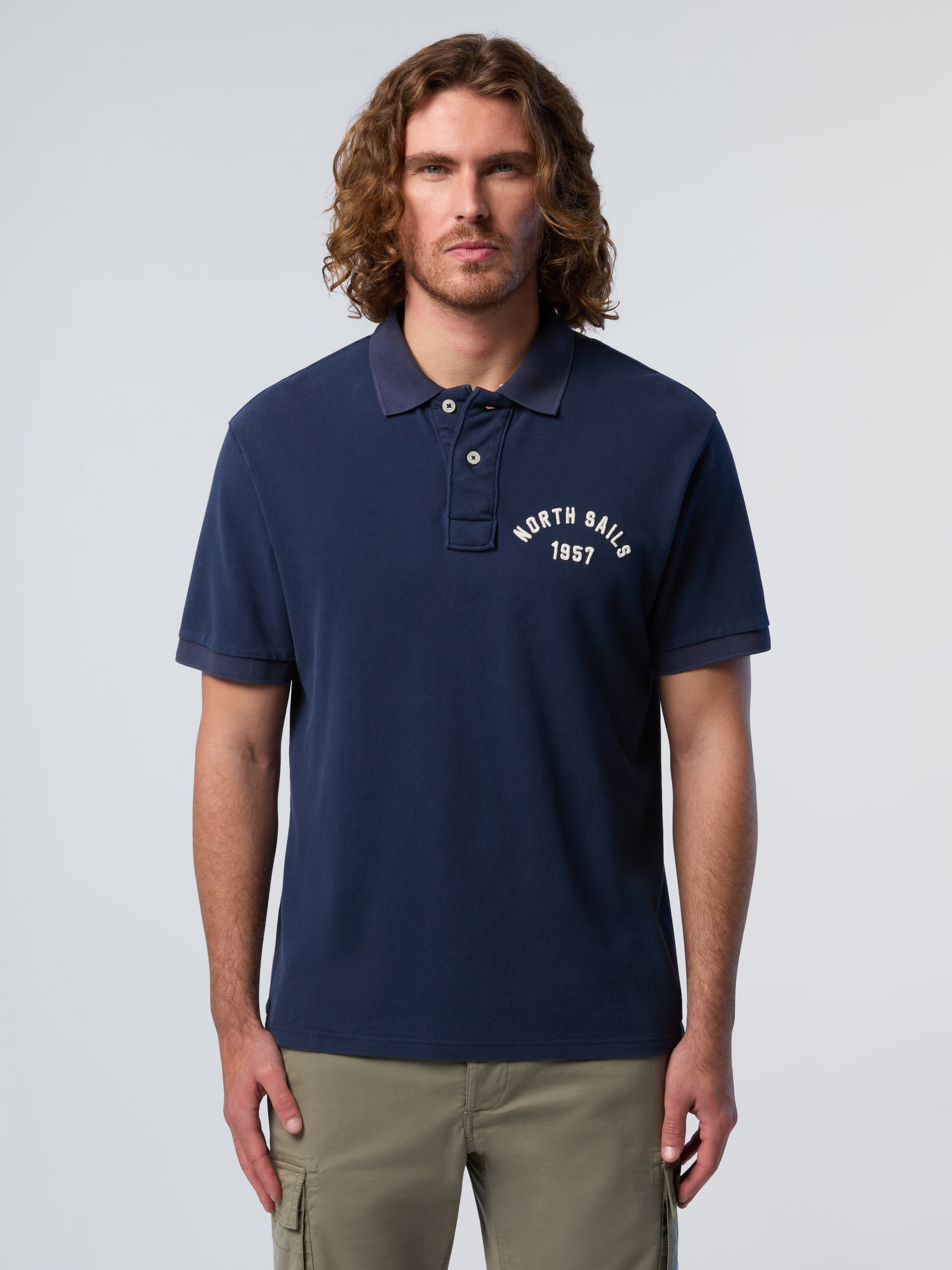 NORTH SAILS, North Sails Polo Shirt With Vintage Wash