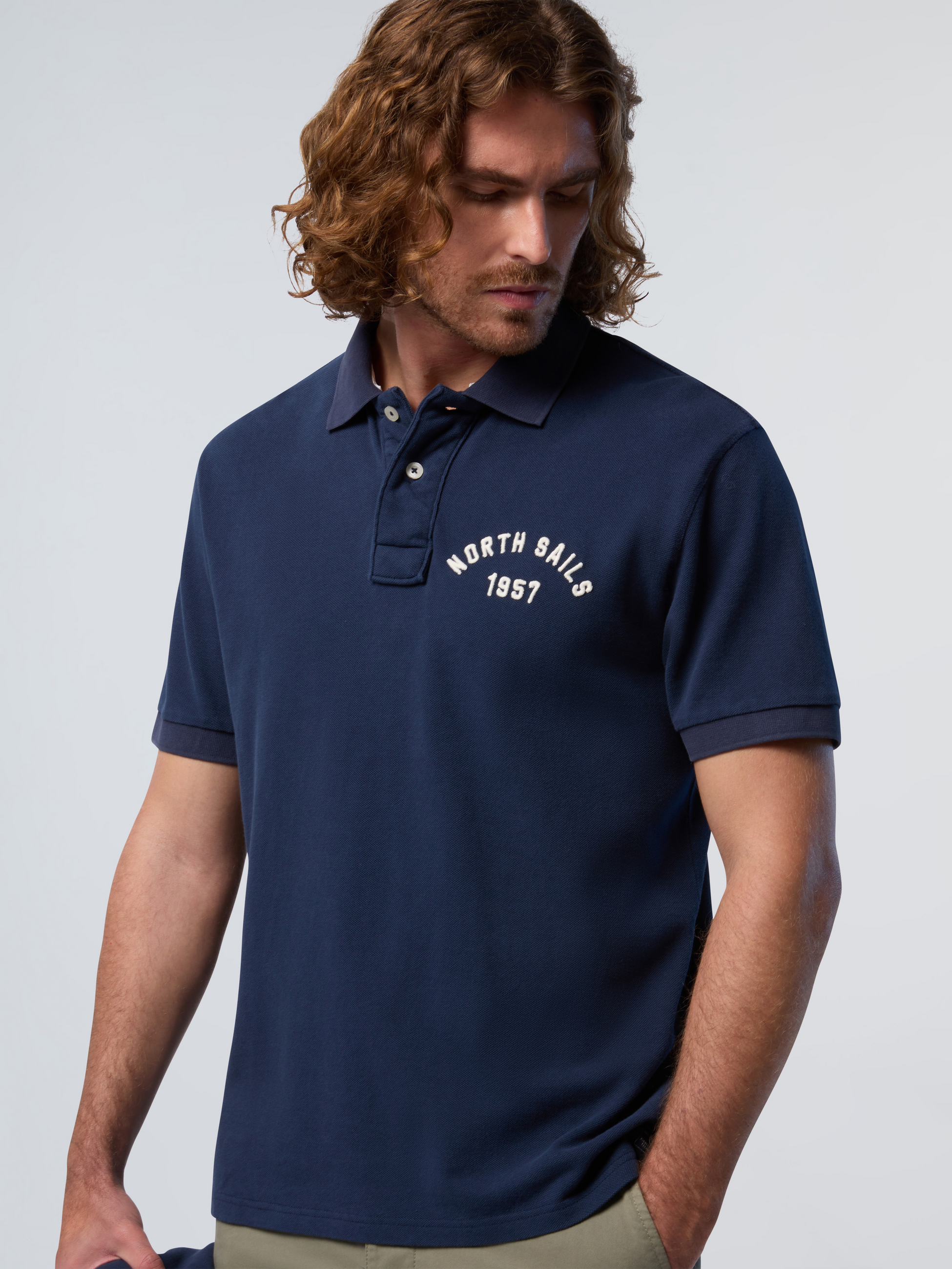 NORTH SAILS, North Sails Polo Shirt With Vintage Wash
