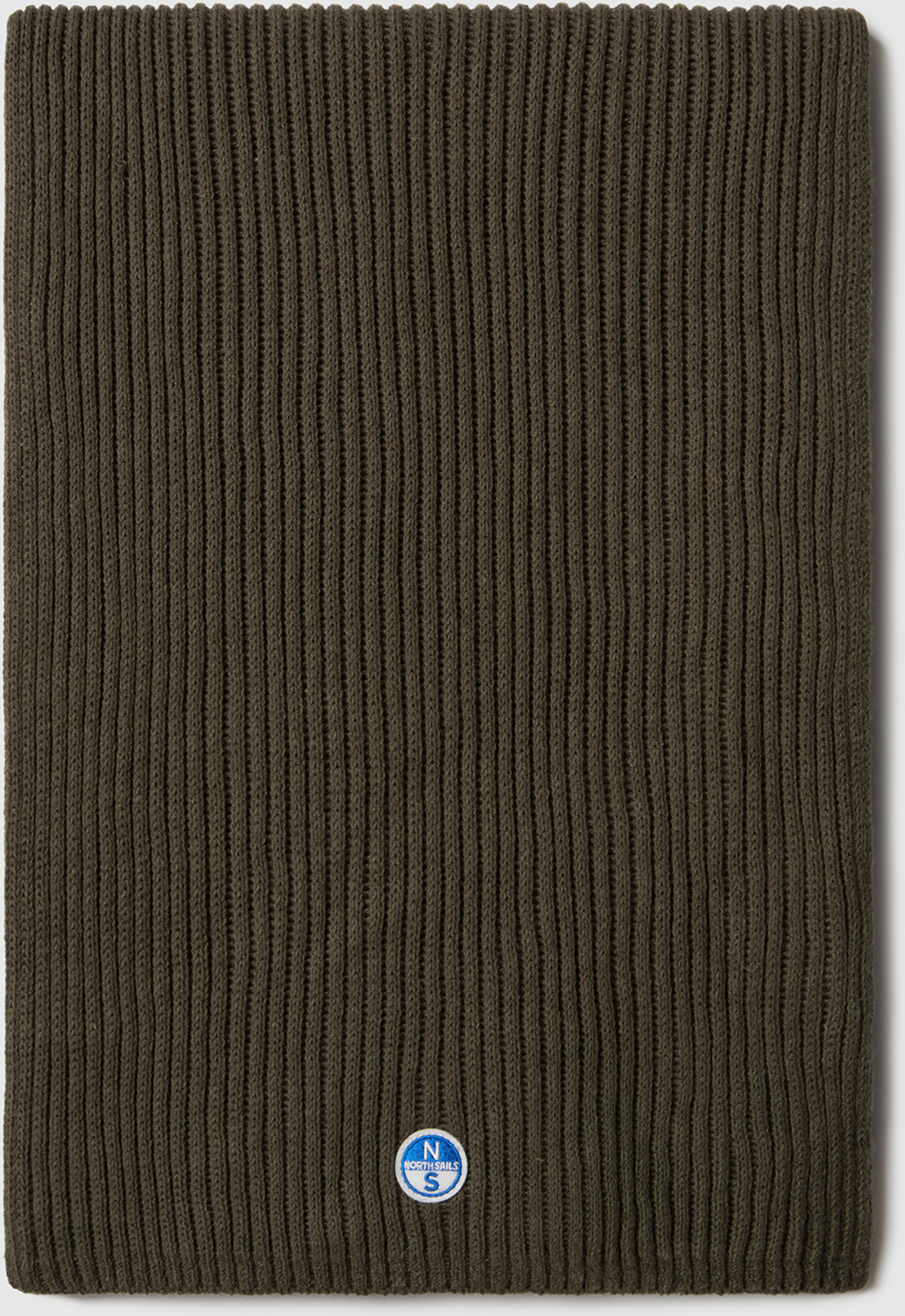 NORTH SAILS, North Sails Scarf Wide-rib Knit With Logo Patch