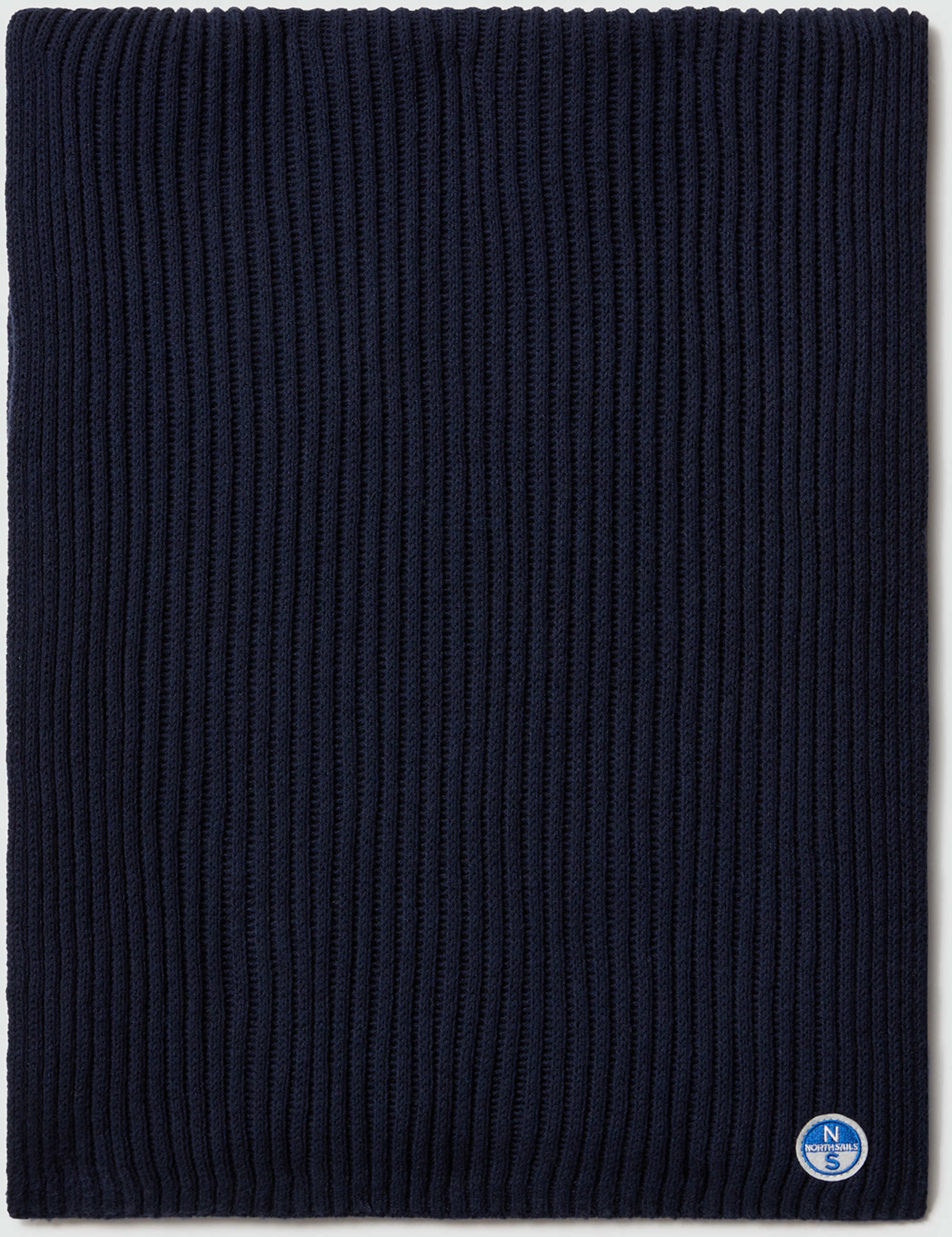 NORTH SAILS, North Sails Scarf Wide-rib Knit With Logo Patch