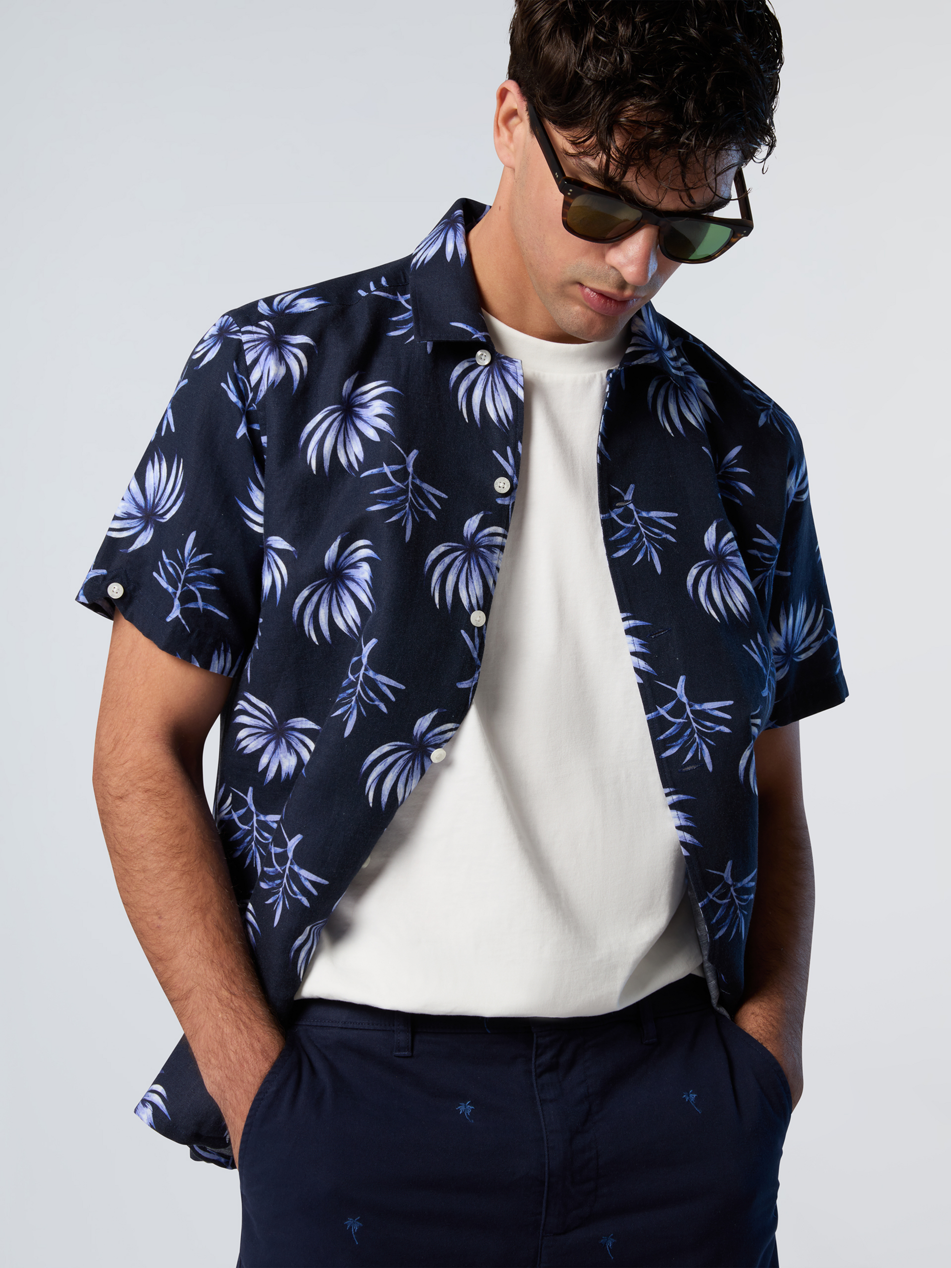 NORTH SAILS, North Sails Shirt Bowling With Tropical Print