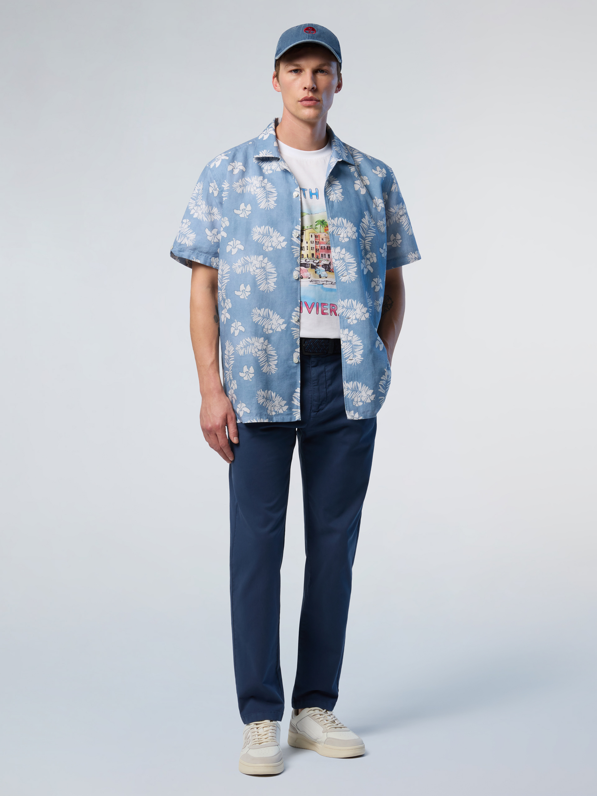 NORTH SAILS, North Sails Shirt Bowling With Tropical Print