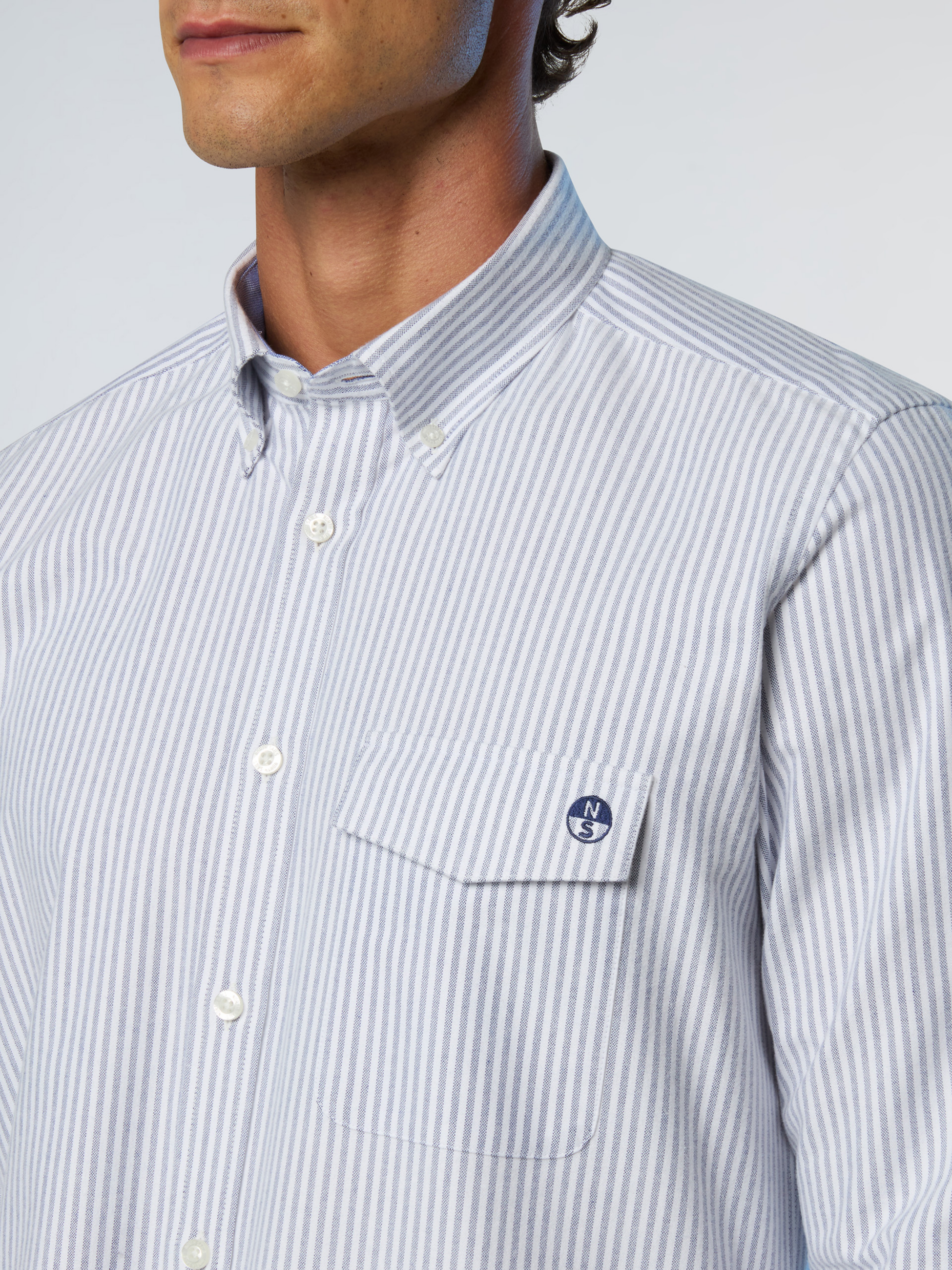 NORTH SAILS, North Sails Shirt Brushed Striped Oxford