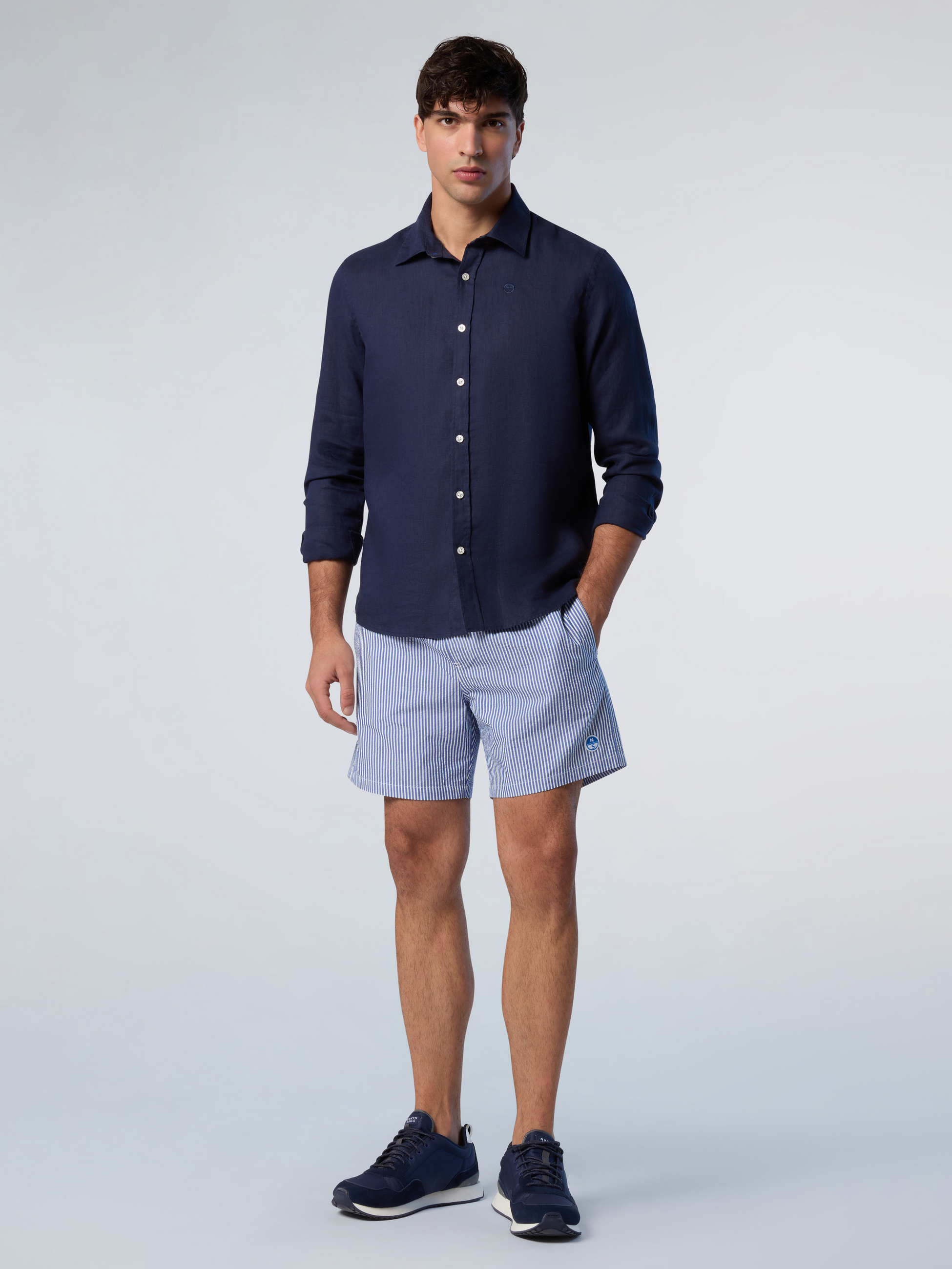 NORTH SAILS, North Sails Shirt Linen With Embroidered Logo
