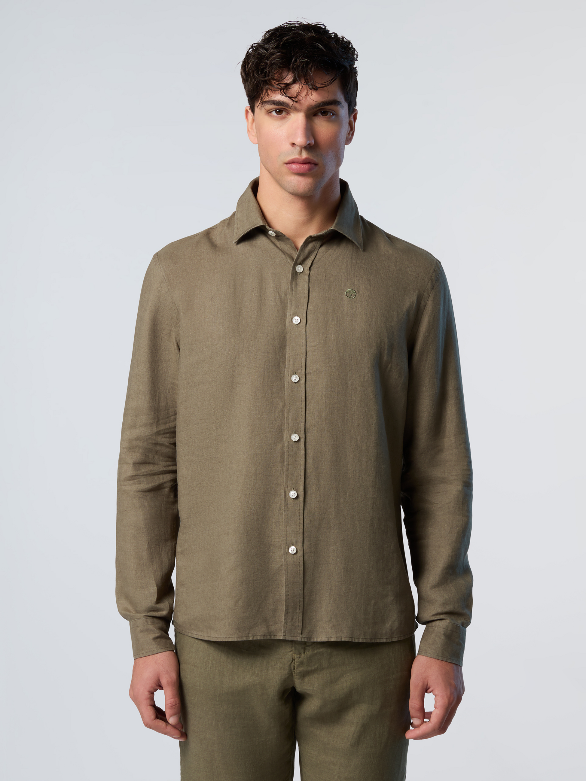 NORTH SAILS, North Sails Shirt Linen With Embroidered Logo